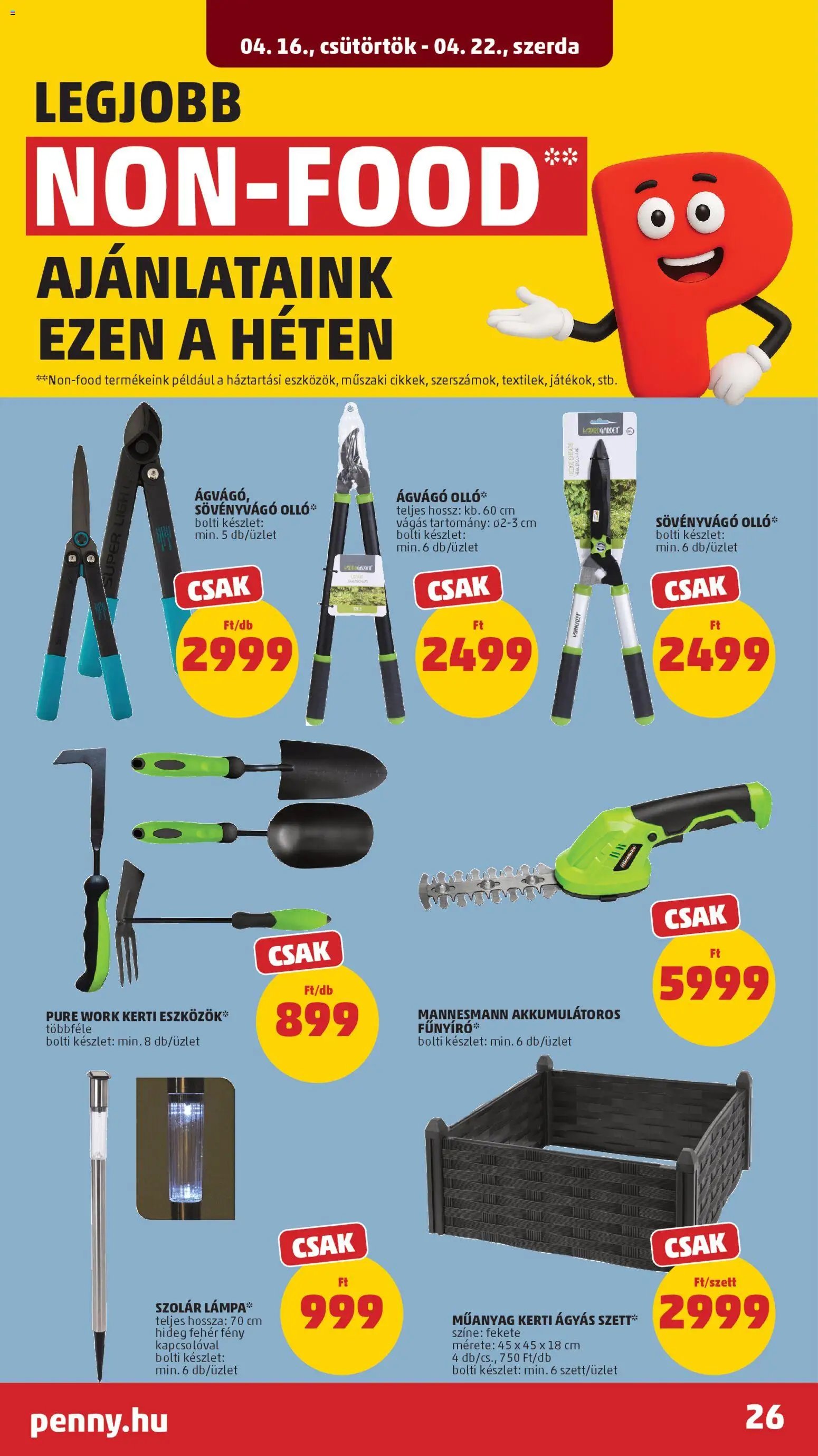 PENNY újság 2026.04.16. PENNY akciós újság (2026-04-16 - 2026-04-22)