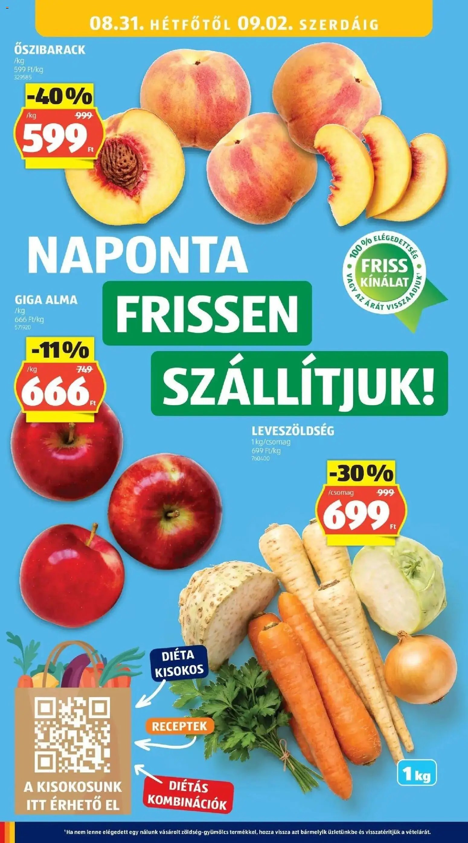 Aldi újság 2026.08.27. Aldi aktuális akciós újság