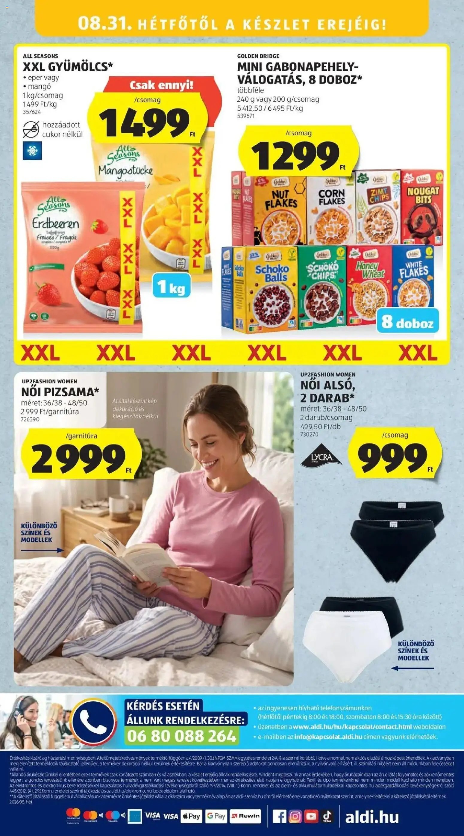 Aldi újság 2026.08.27. Aldi aktuális akciós újság