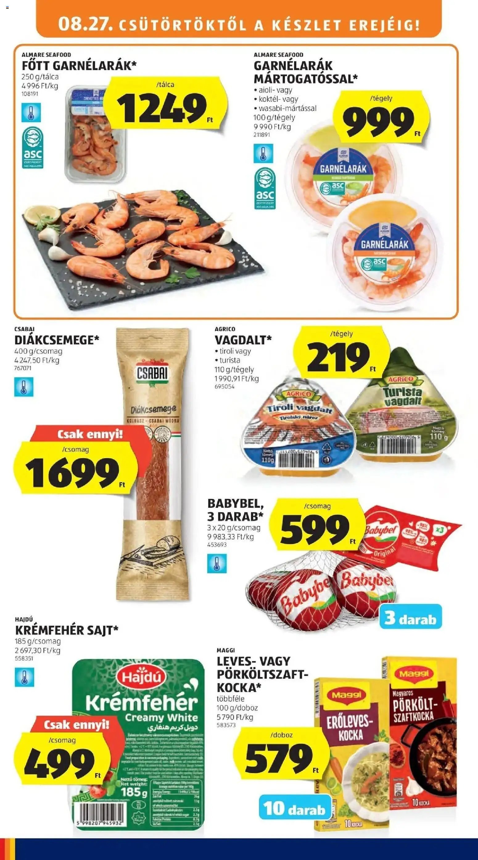 Aldi újság 2026.08.27. Aldi aktuális akciós újság