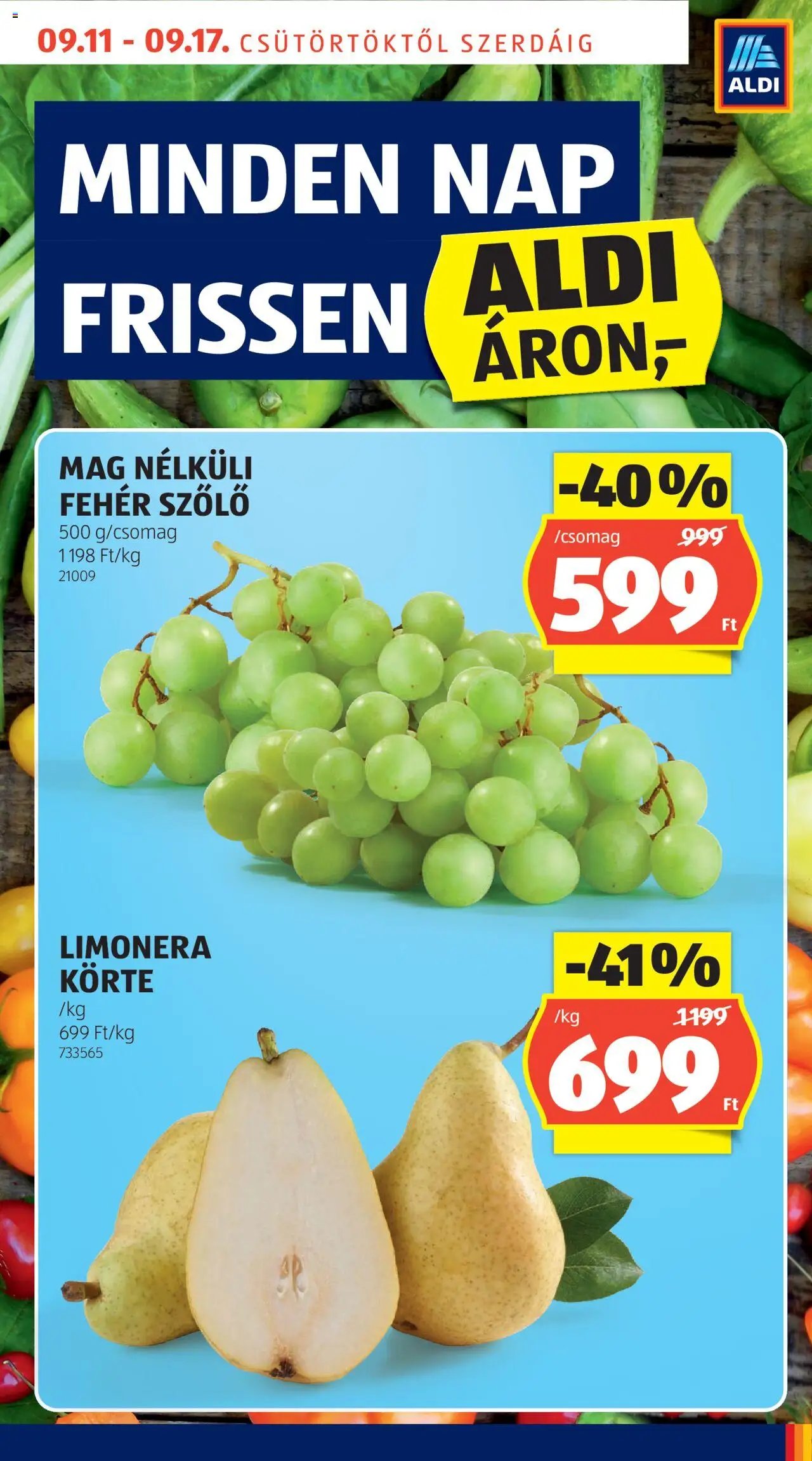 Aldi újság 2025.09.11. Akciós újság (2025-09-11 - 2025-09-17)