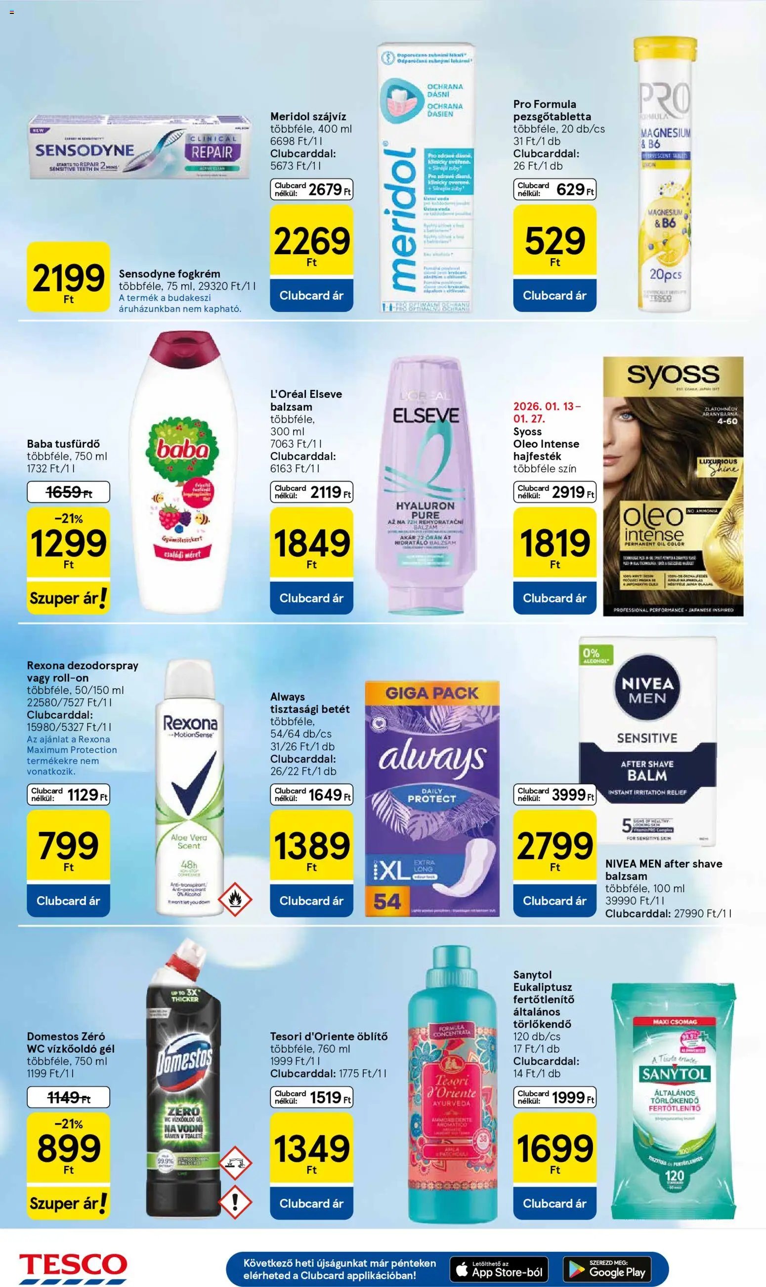 Tesco újság 2026.01.15. Akciós újság Tesco (2026-01-15 - 2026-01-21)