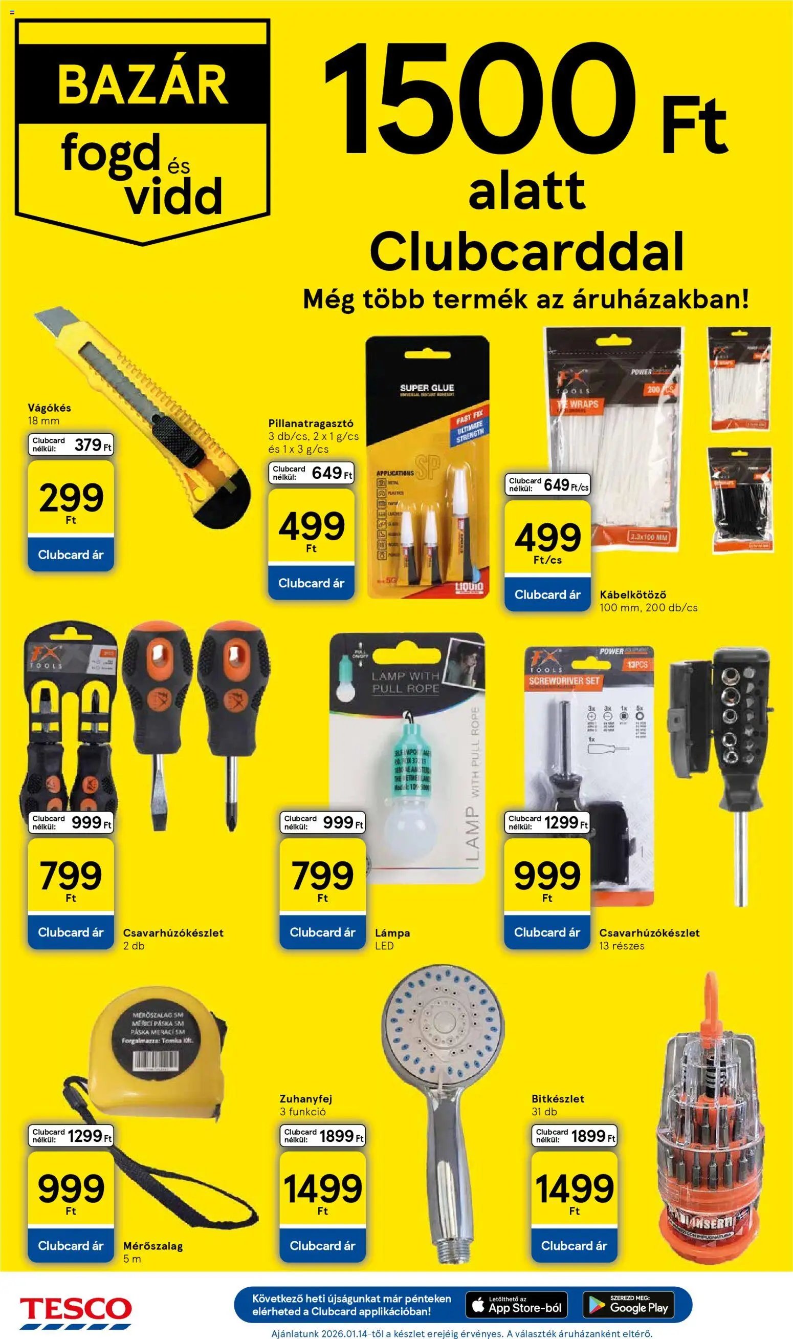 Tesco újság 2026.01.15. Akciós újság Tesco (2026-01-15 - 2026-01-21)