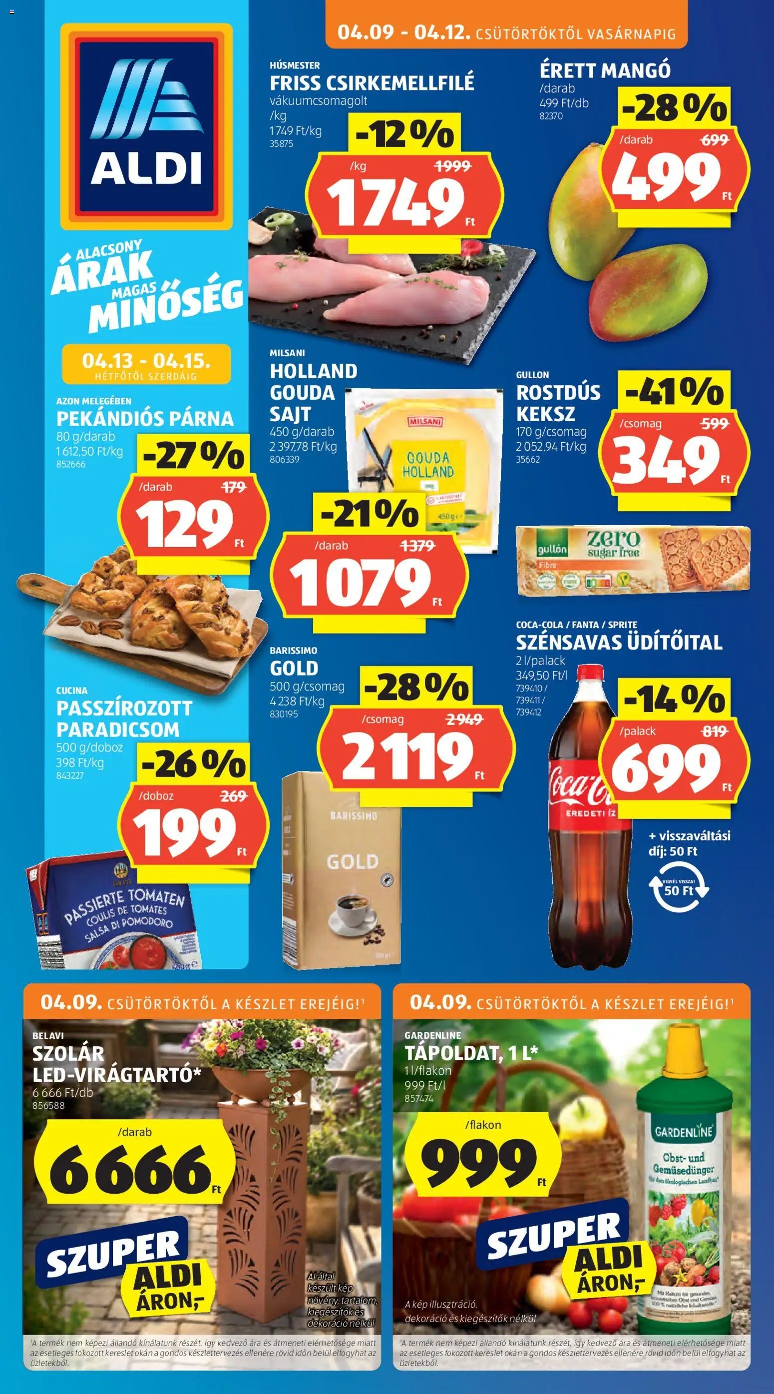 Aldi újság 2026.04.09. Aldi akciós újság (2026-04-09 - 2026-04-15)