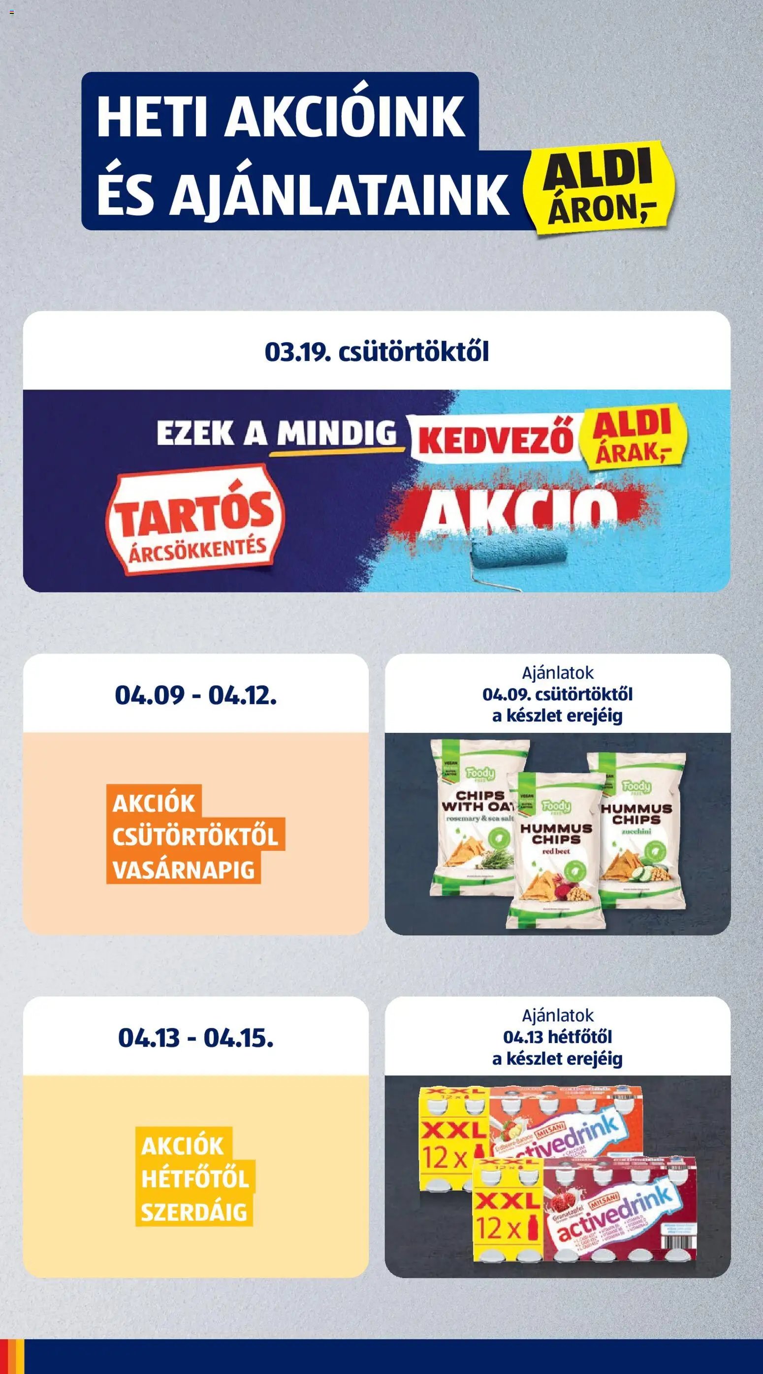 Aldi újság 2026.04.09. Aldi akciós újság (2026-04-09 - 2026-04-15)