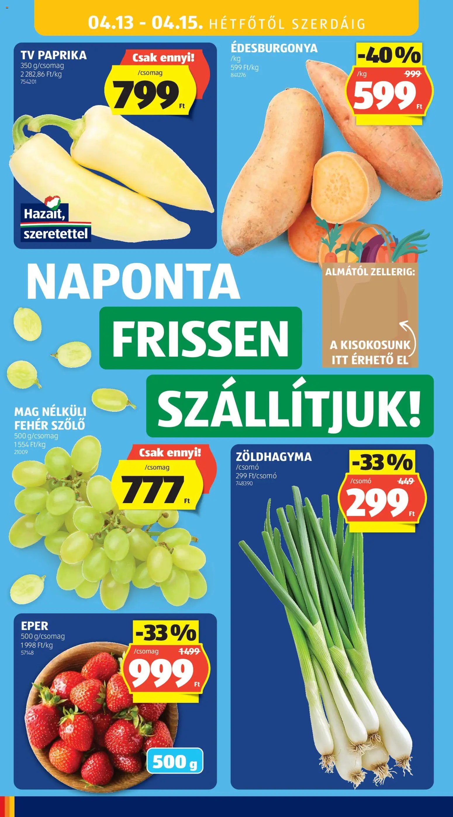 Aldi újság 2026.04.09. Aldi akciós újság (2026-04-09 - 2026-04-15)