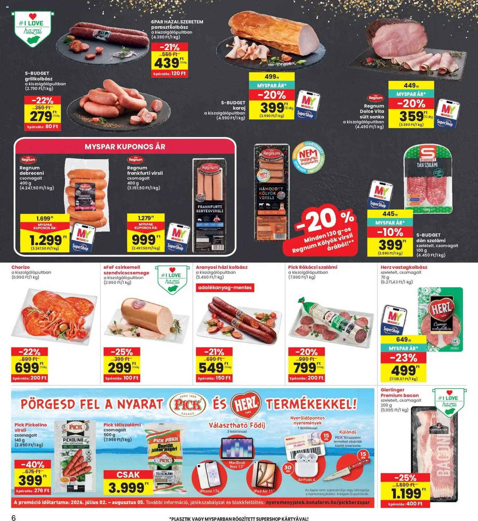 Interspar újság 2026.07.30. Interspar akciós újság