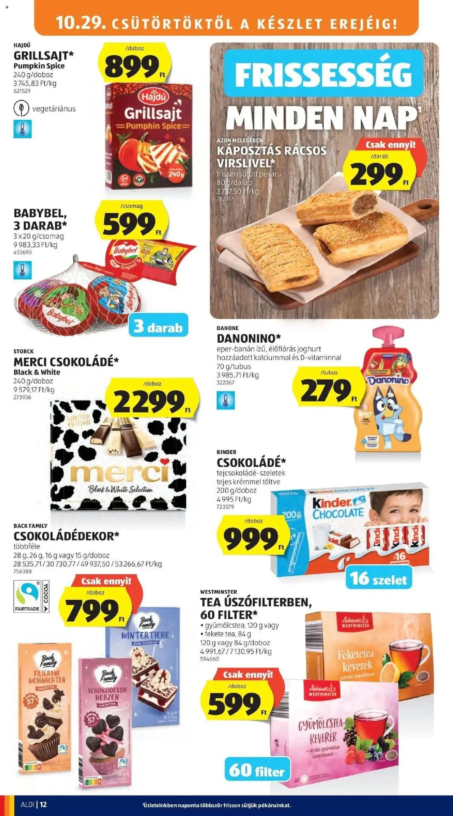 Aldi aktuális akciós újság 2026.10.29. - lapozható formában szórólap ✳️