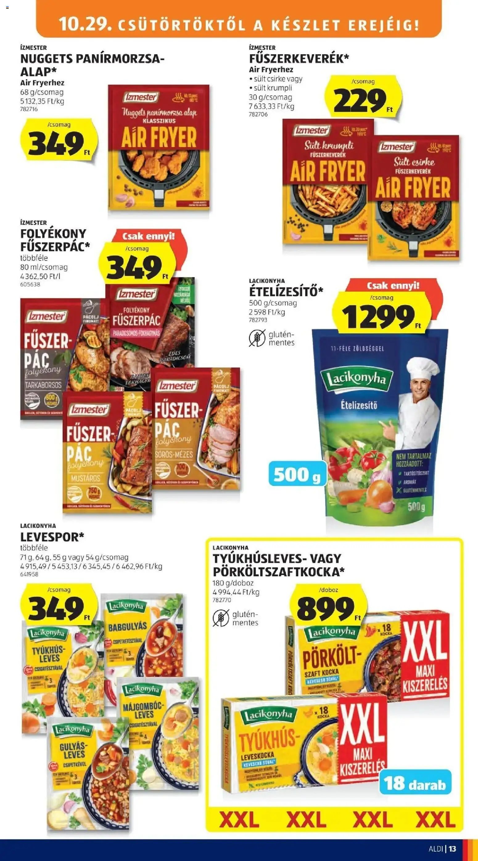 Aldi aktuális akciós újság 2026.10.29. - lapozható formában szórólap ✳️
