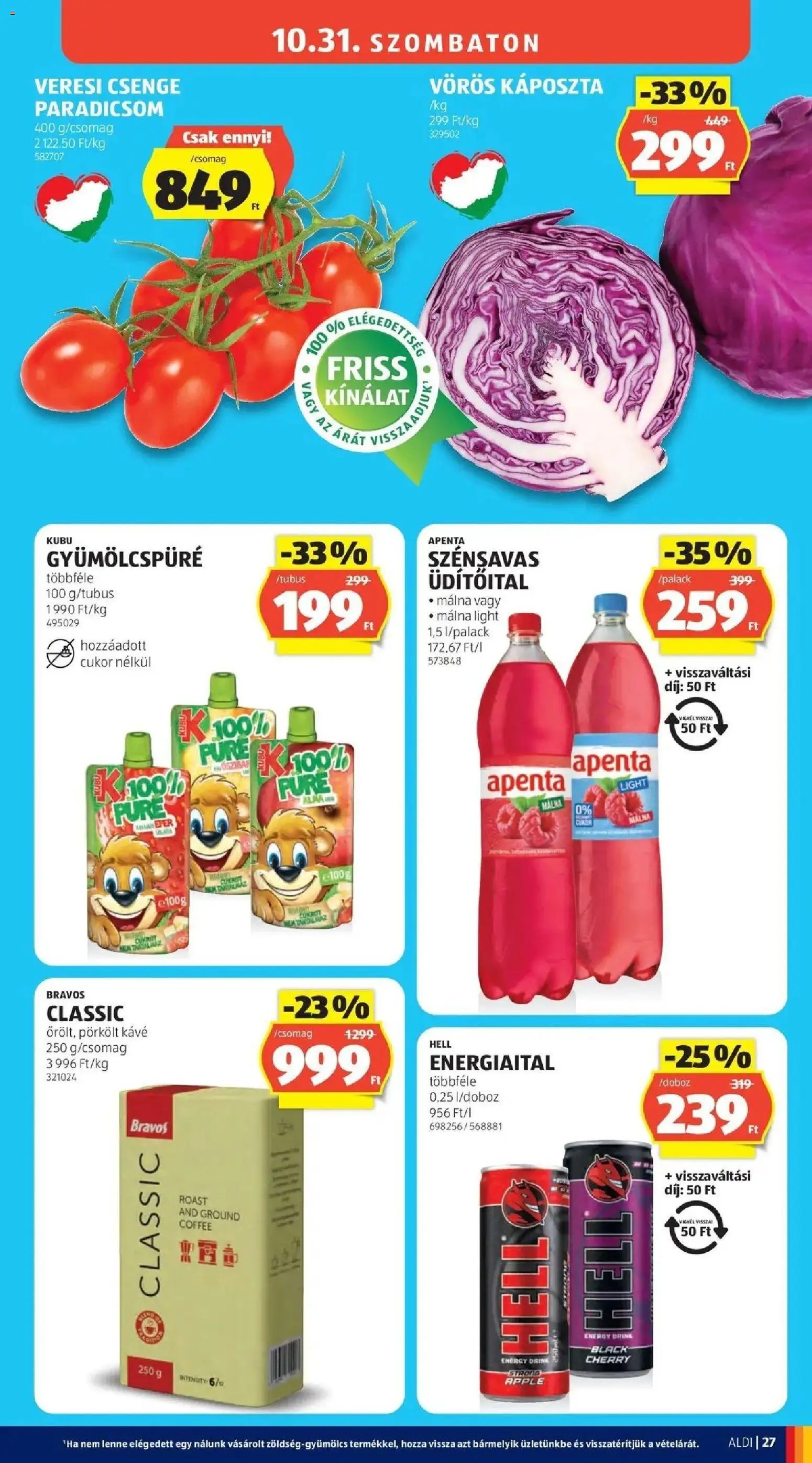 Aldi aktuális akciós újság 2026.10.29. - lapozható formában szórólap ✳️