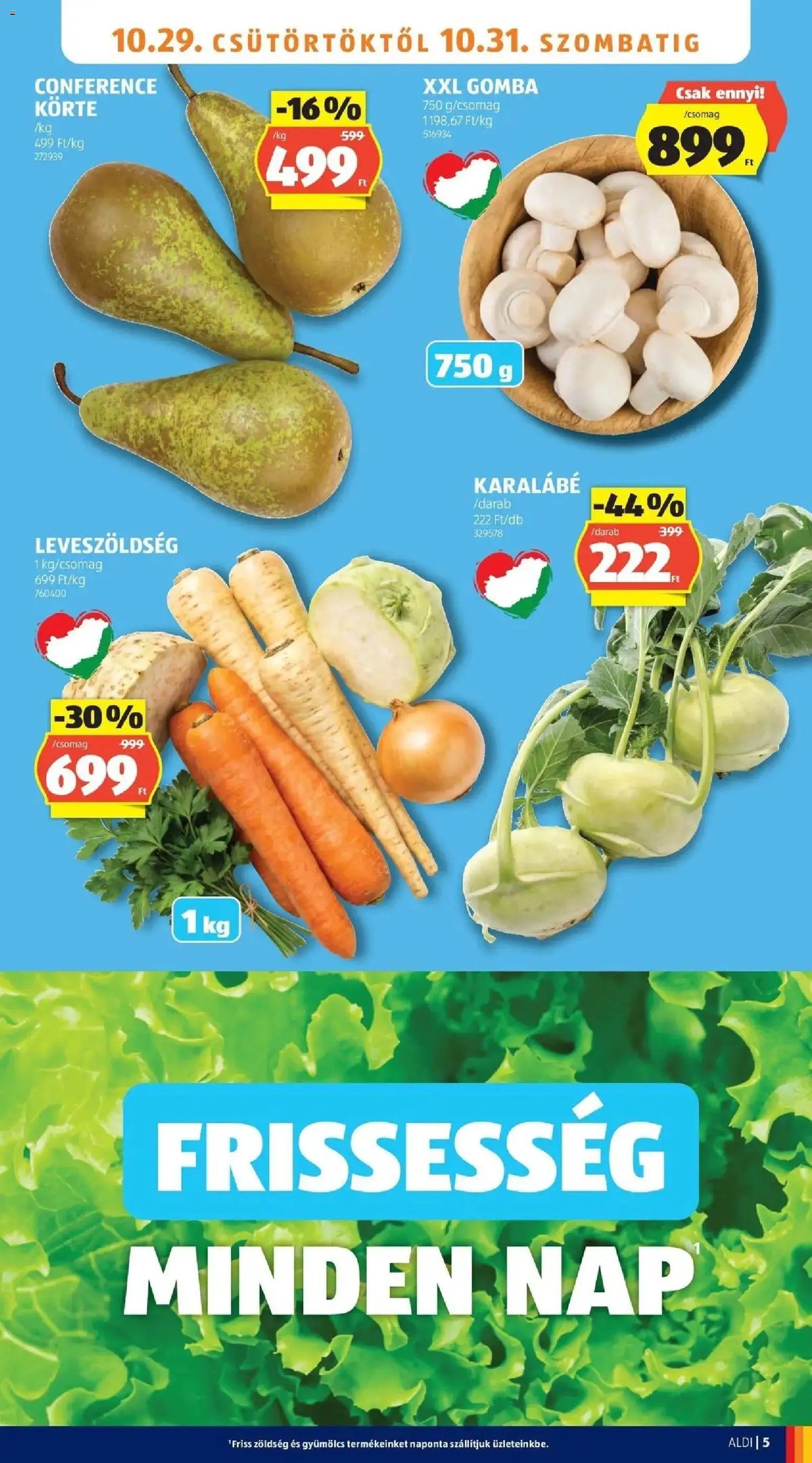 Aldi aktuális akciós újság 2026.10.29. - lapozható formában szórólap ✳️