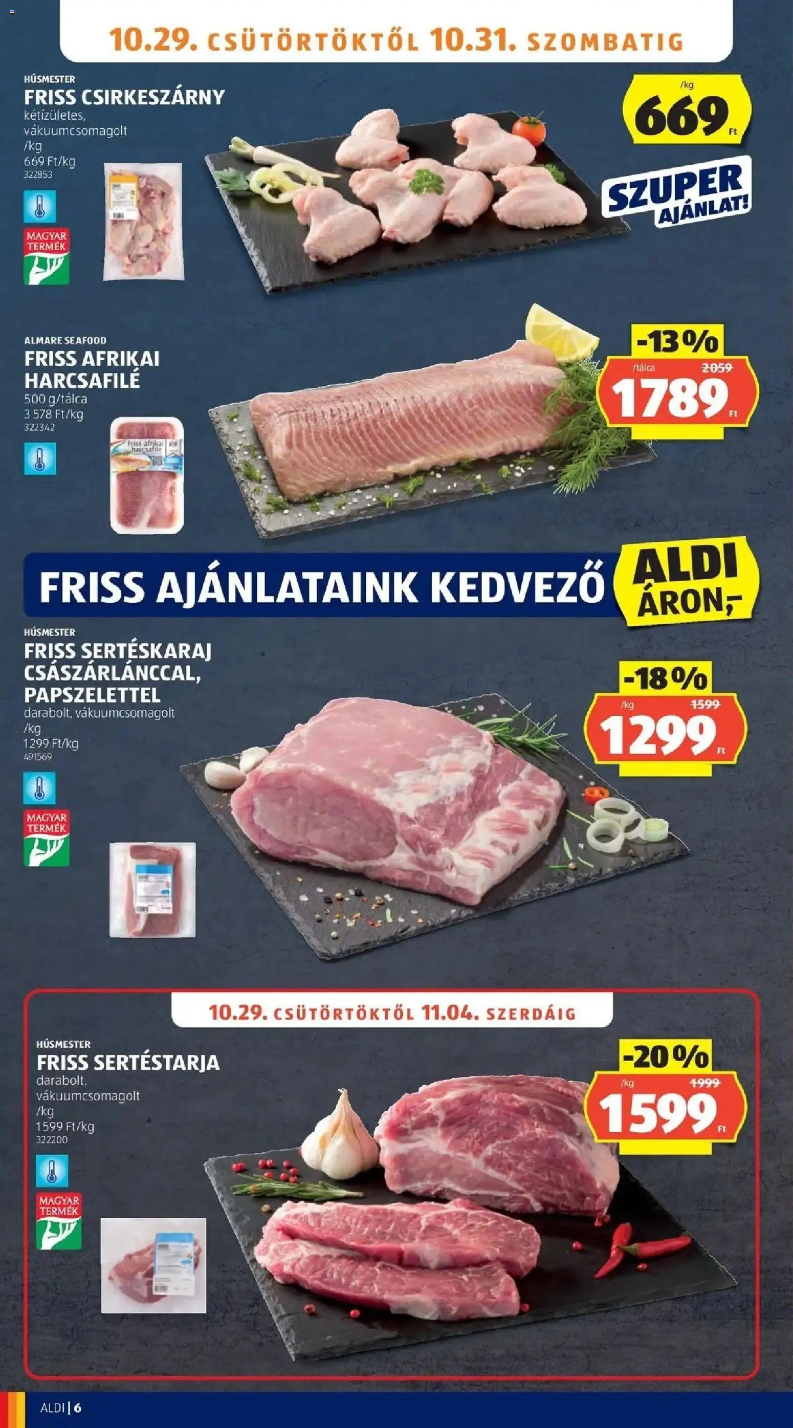 Aldi aktuális akciós újság 2026.10.29. - lapozható formában szórólap ✳️