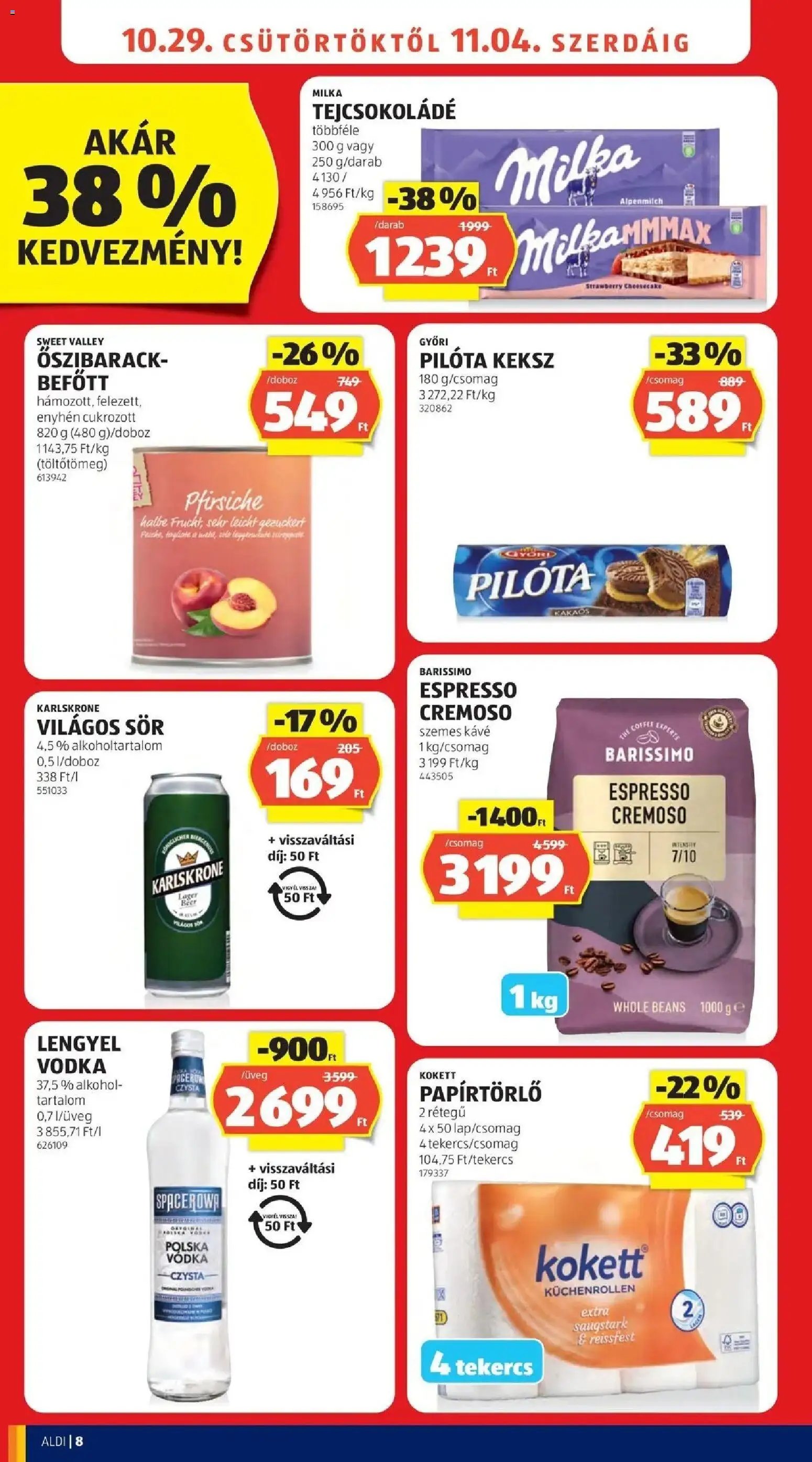Aldi aktuális akciós újság 2026.10.29. - lapozható formában szórólap ✳️
