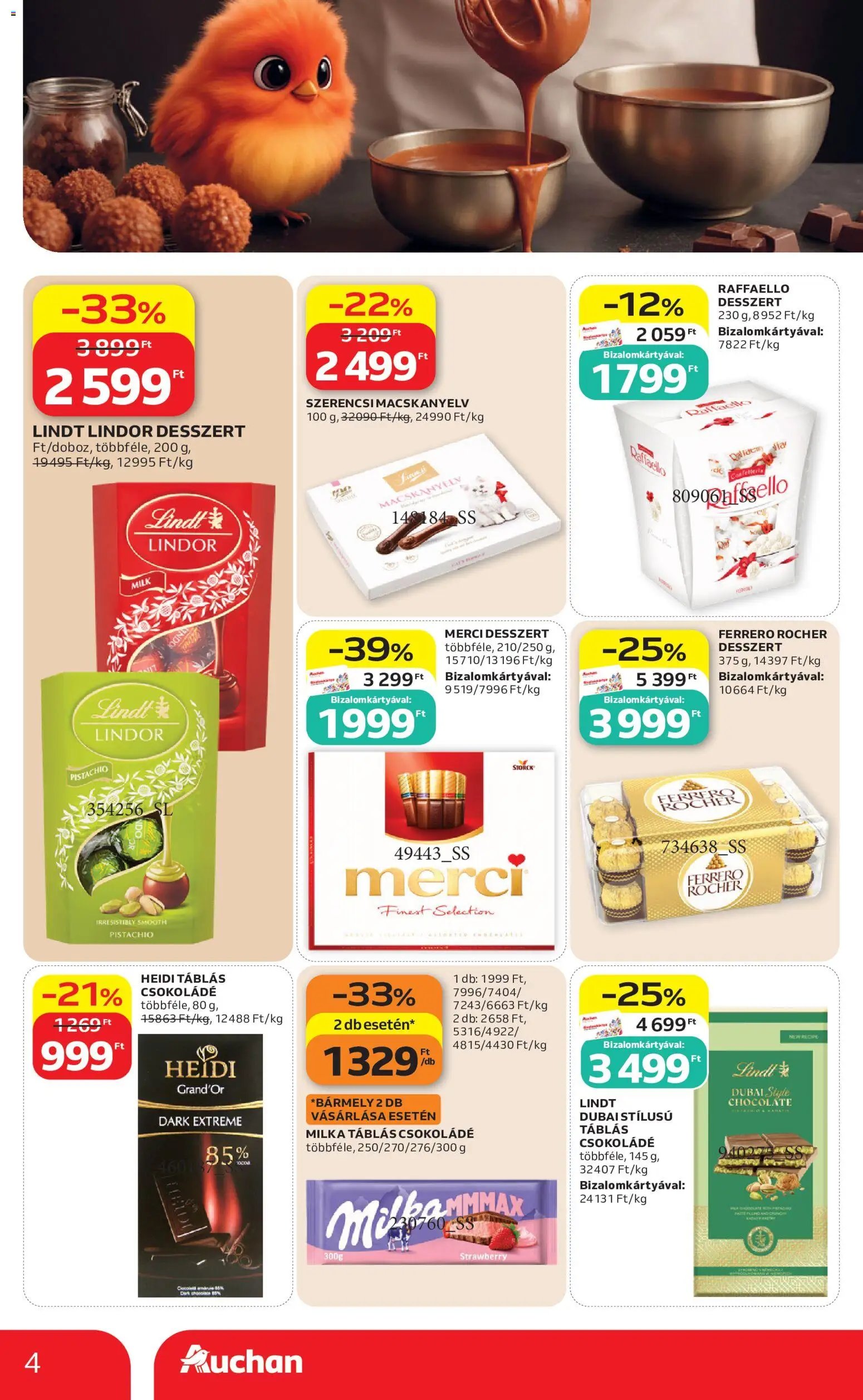 Auchan újság 2026.10.08. Auchan Csokoládé ajánlatok