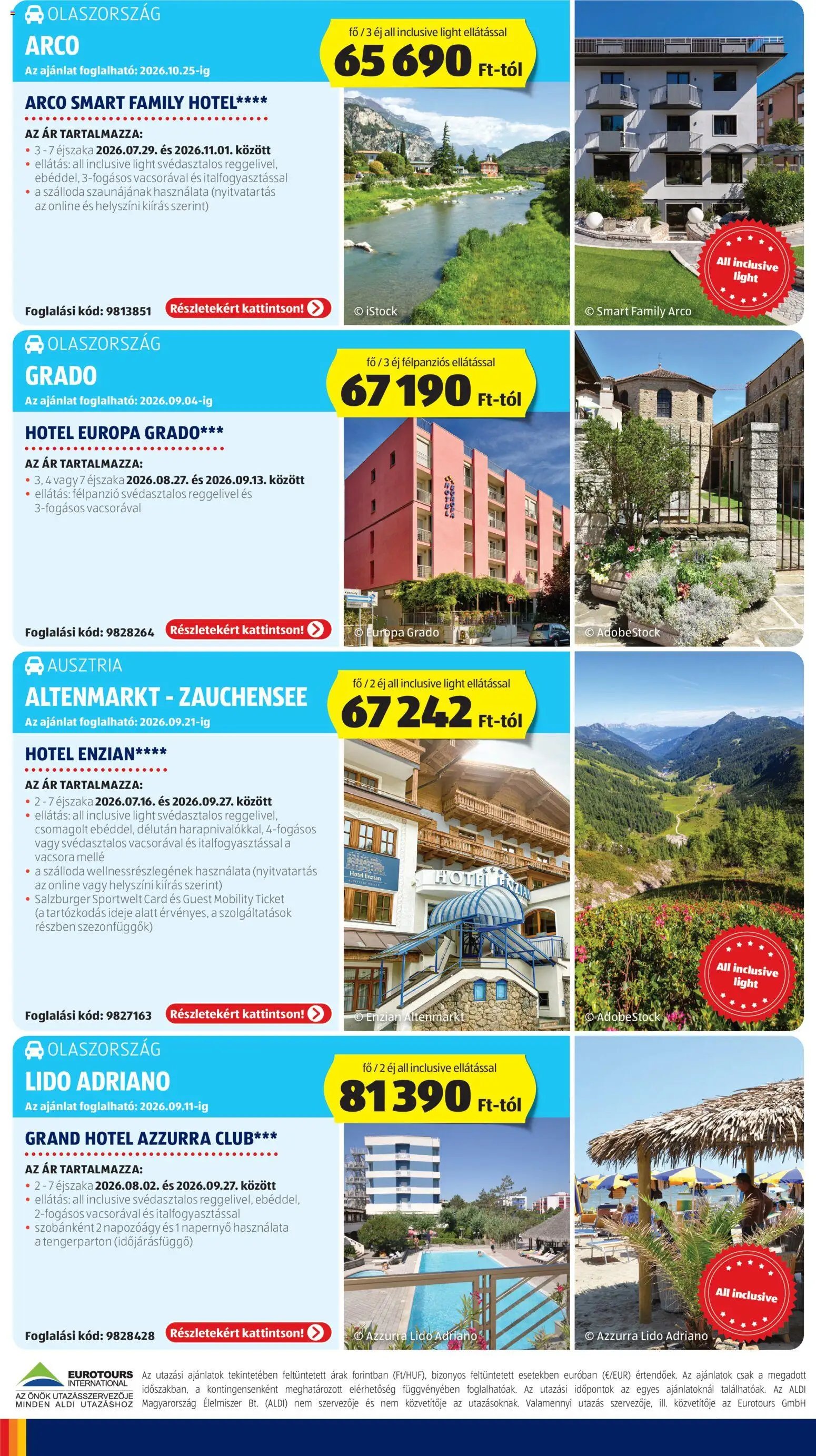 Aldi újság 2026.07.16. Aldi Utazás katalógus