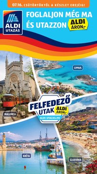 Aldi újság 2026.07.16. Aldi Utazás katalógus