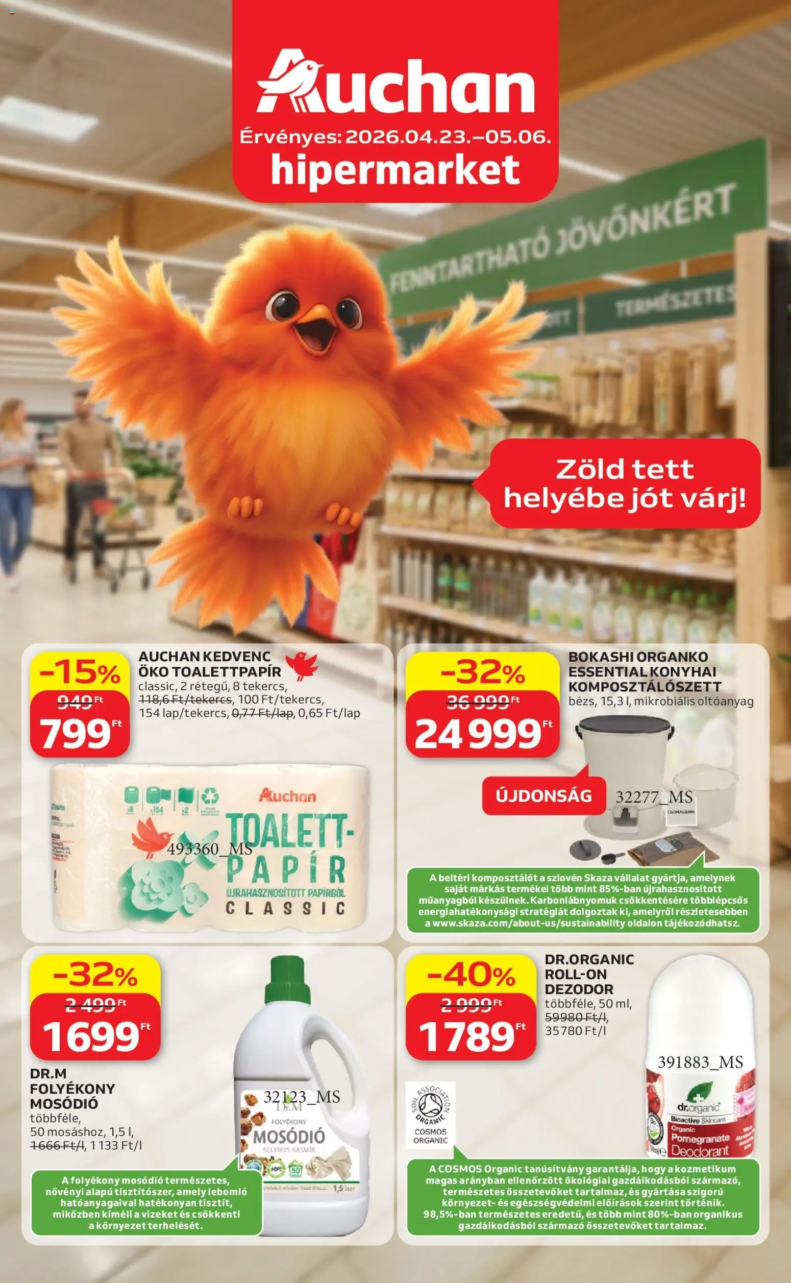 Auchan újság 2026.04.23. Auchan Green week ajánlataink (2026-04-23 - 2026-05-06)