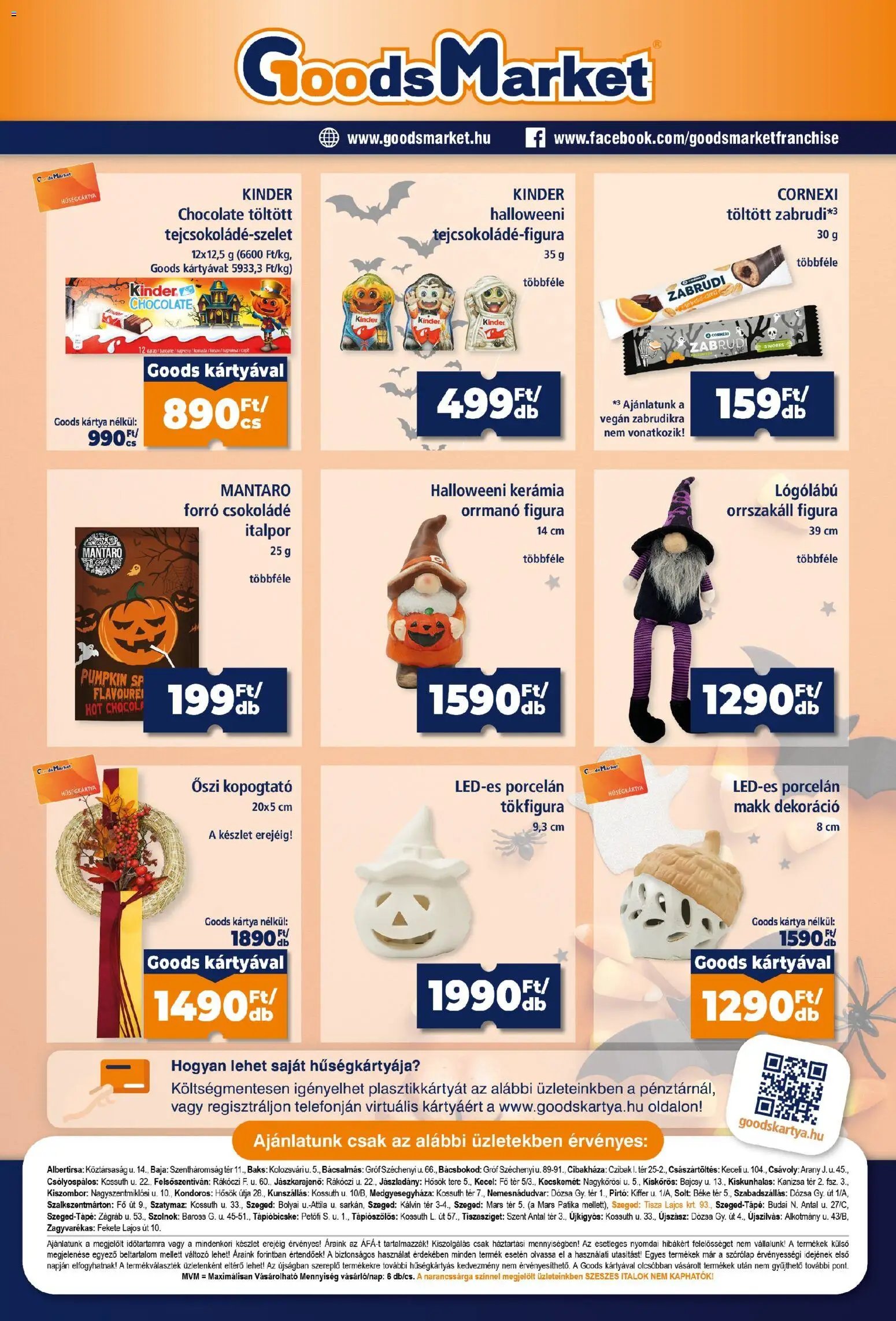 Goods Market akciós ujság 2026.10.22. 🎃 HALLOWEEN 🧡