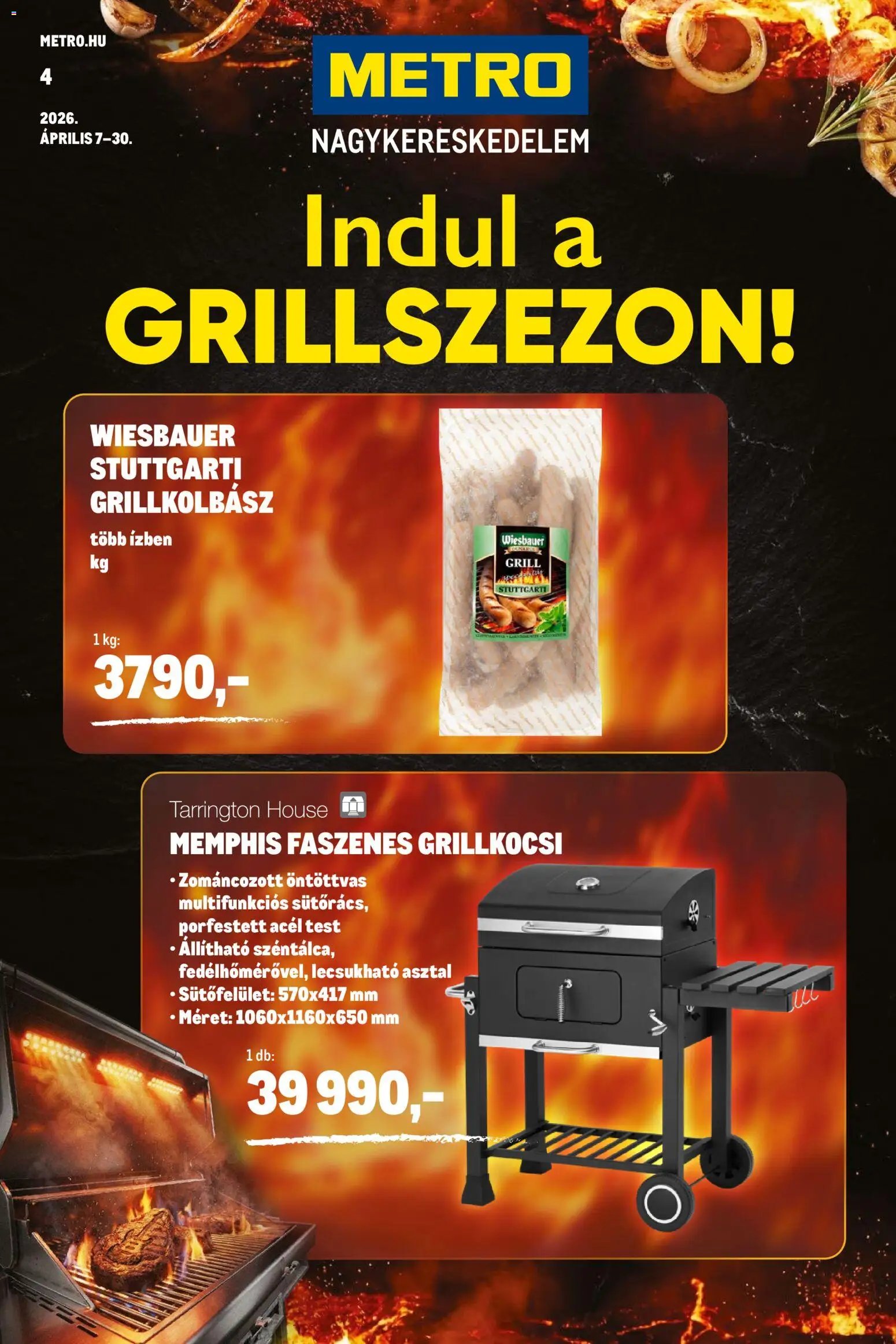 Metro újság 2026.04.07. Metro Grillszezon katalógus 2026/04 (2026-04-07 - 2026-04-30)