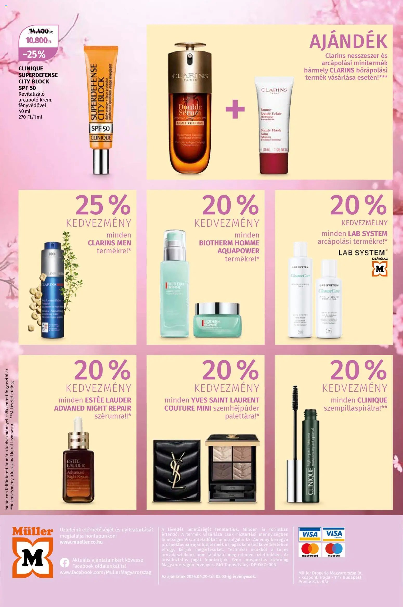 Müller újság 2026.04.20. Müller Parfüméria világa (2026-04-20 - 2026-05-03)