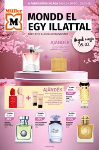Müller újság 2026.04.20. Müller Parfüméria világa (2026-04-20 - 2026-05-03)