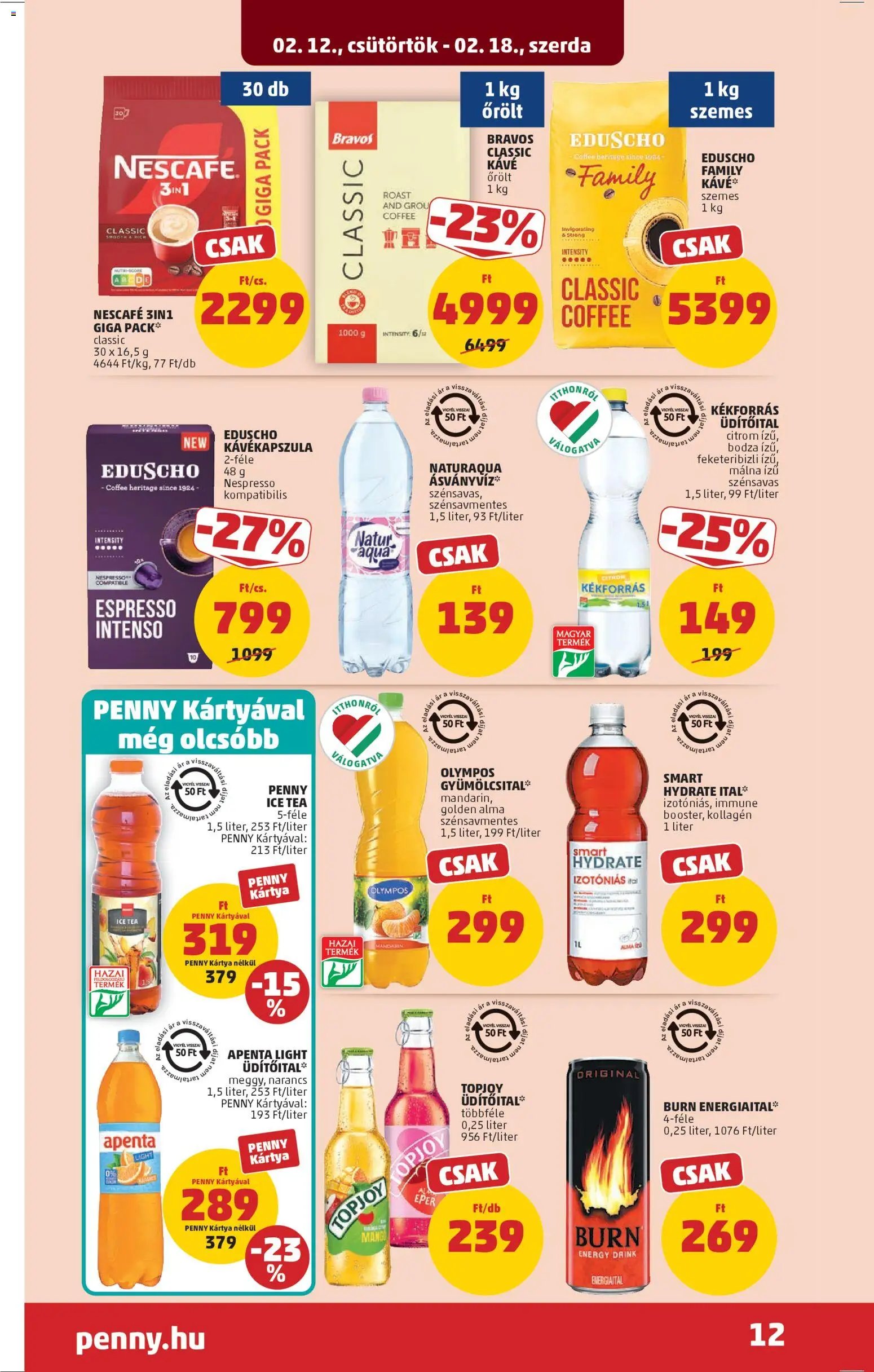 PENNY újság 2026.02.12. Akciós újság PENNY (2026-02-12 - 2026-02-18)