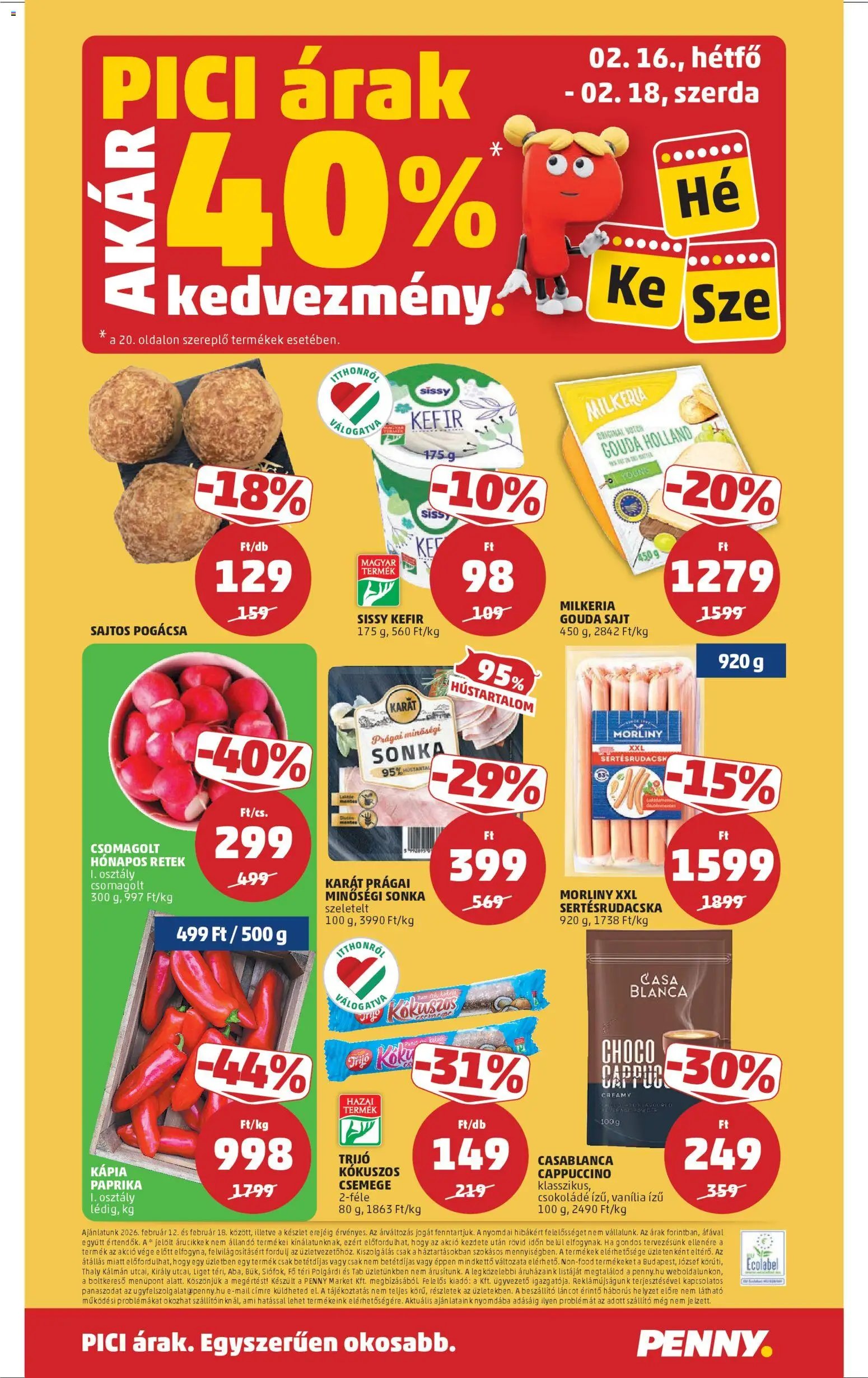 PENNY újság 2026.02.12. Akciós újság PENNY (2026-02-12 - 2026-02-18)