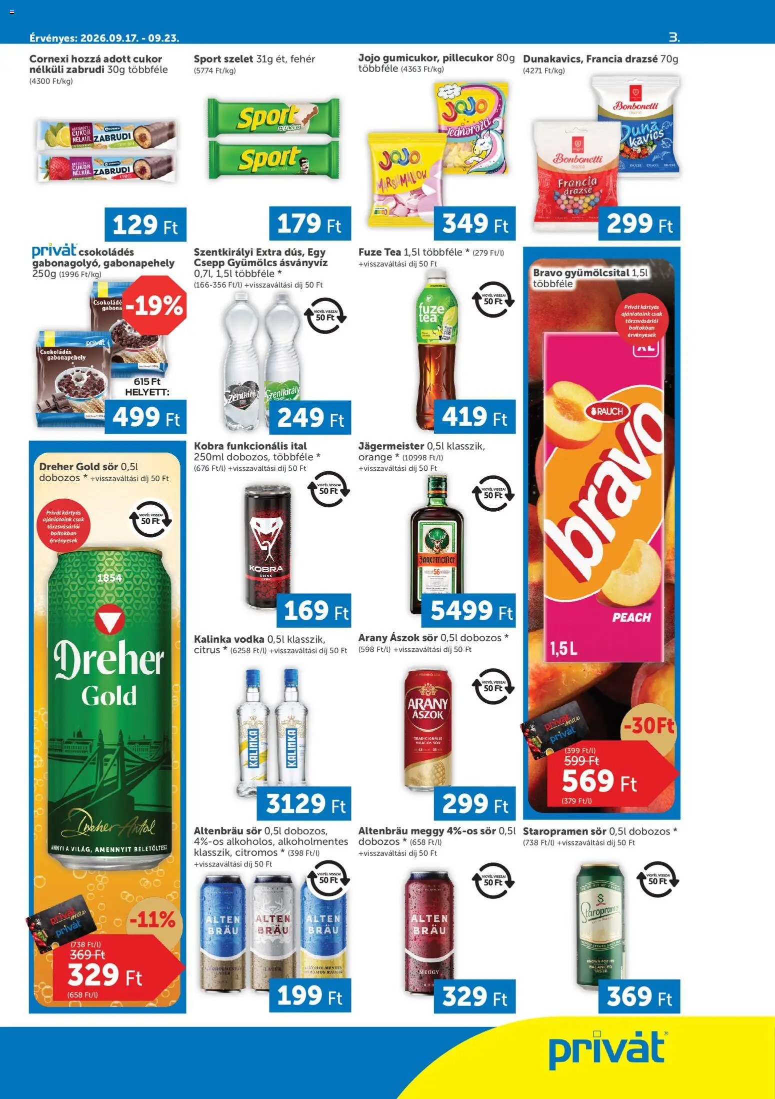 PRIVÁT újság 2026.09.17. PRIVÁT akciós újság