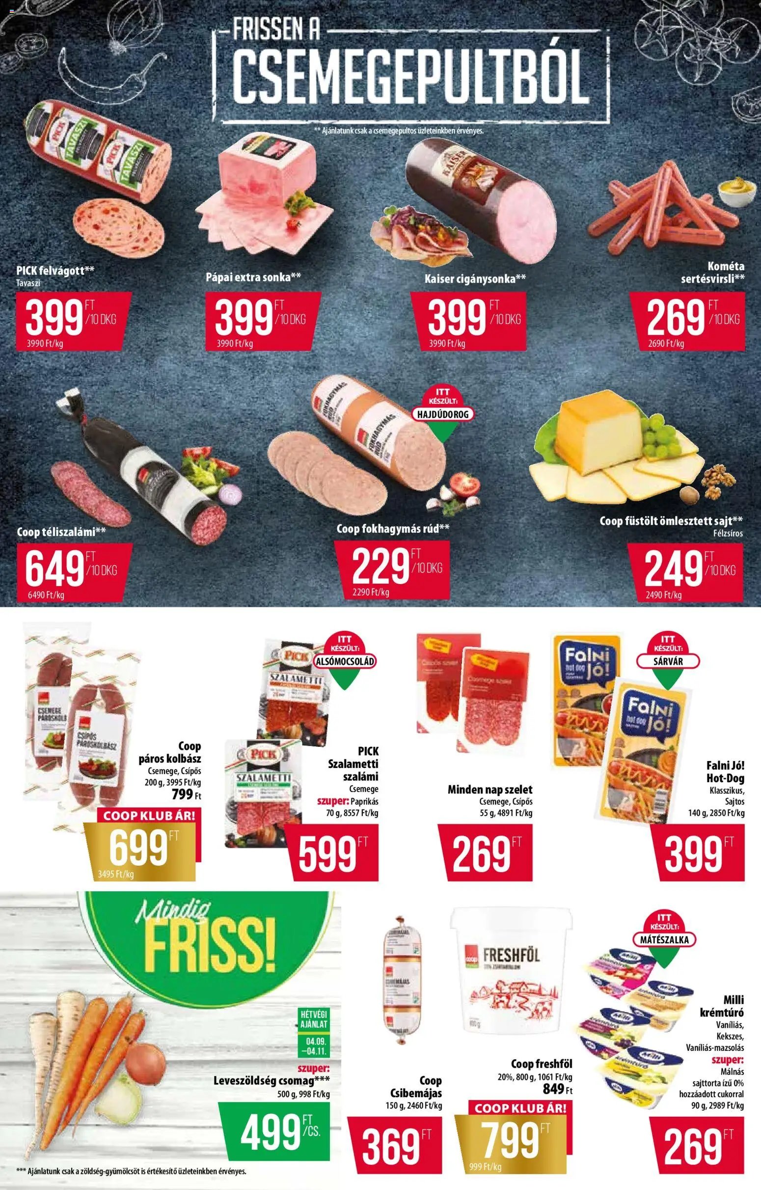 COOP újság 2026.04.09. COOP - Abc & szuper / Alföld Pro-Coop Zrt. (2026-04-09 - 2026-04-15)