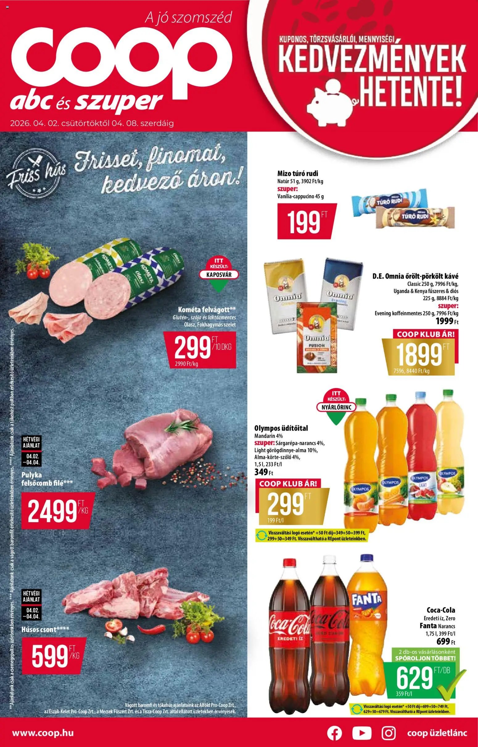 COOP újság 2026.04.02. COOP akciós újság (2026-04-02 - 2026-04-08)