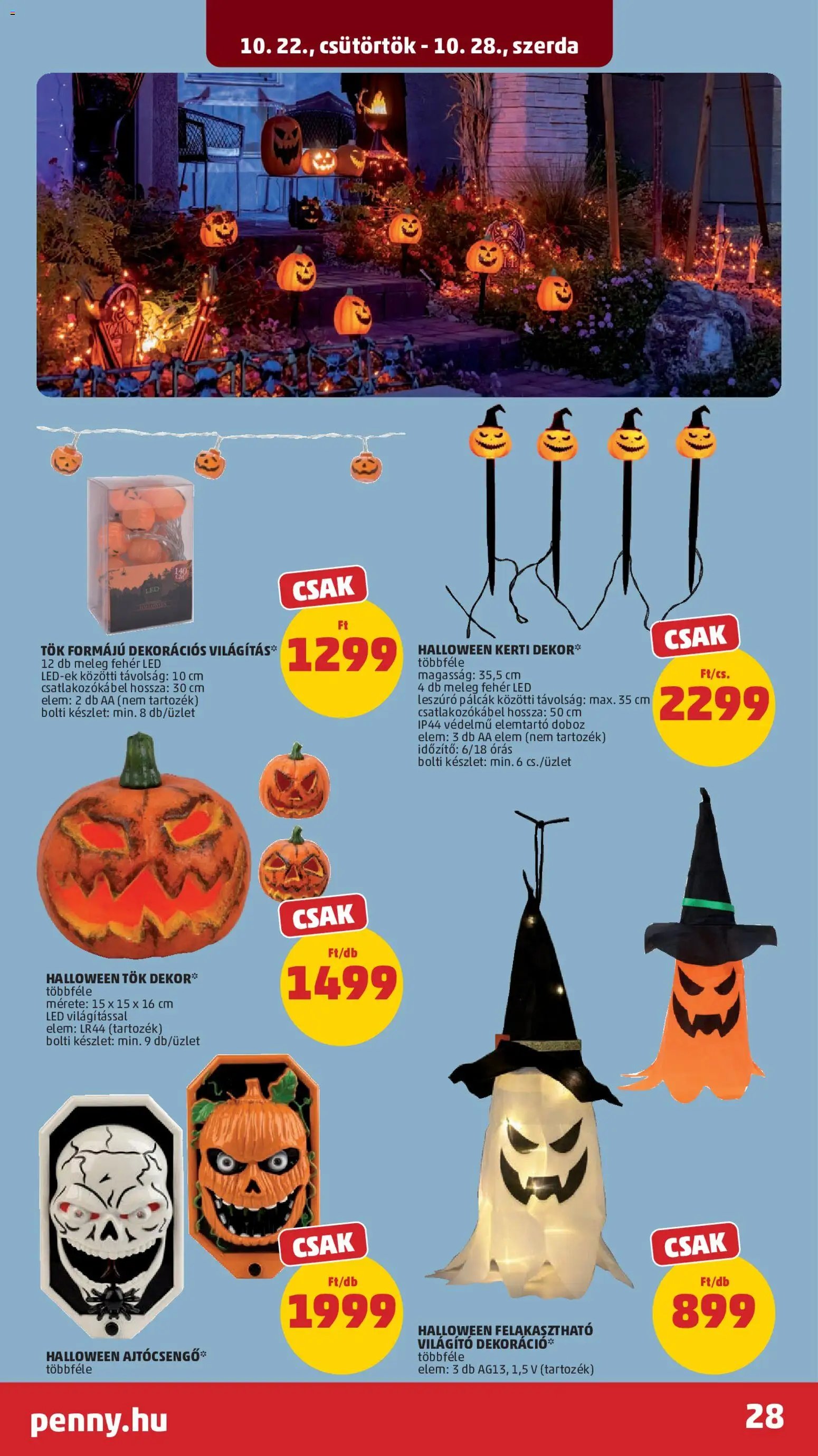 PENNY akciós ujság 2026.10.22. 🎃 HALLOWEEN 🧡