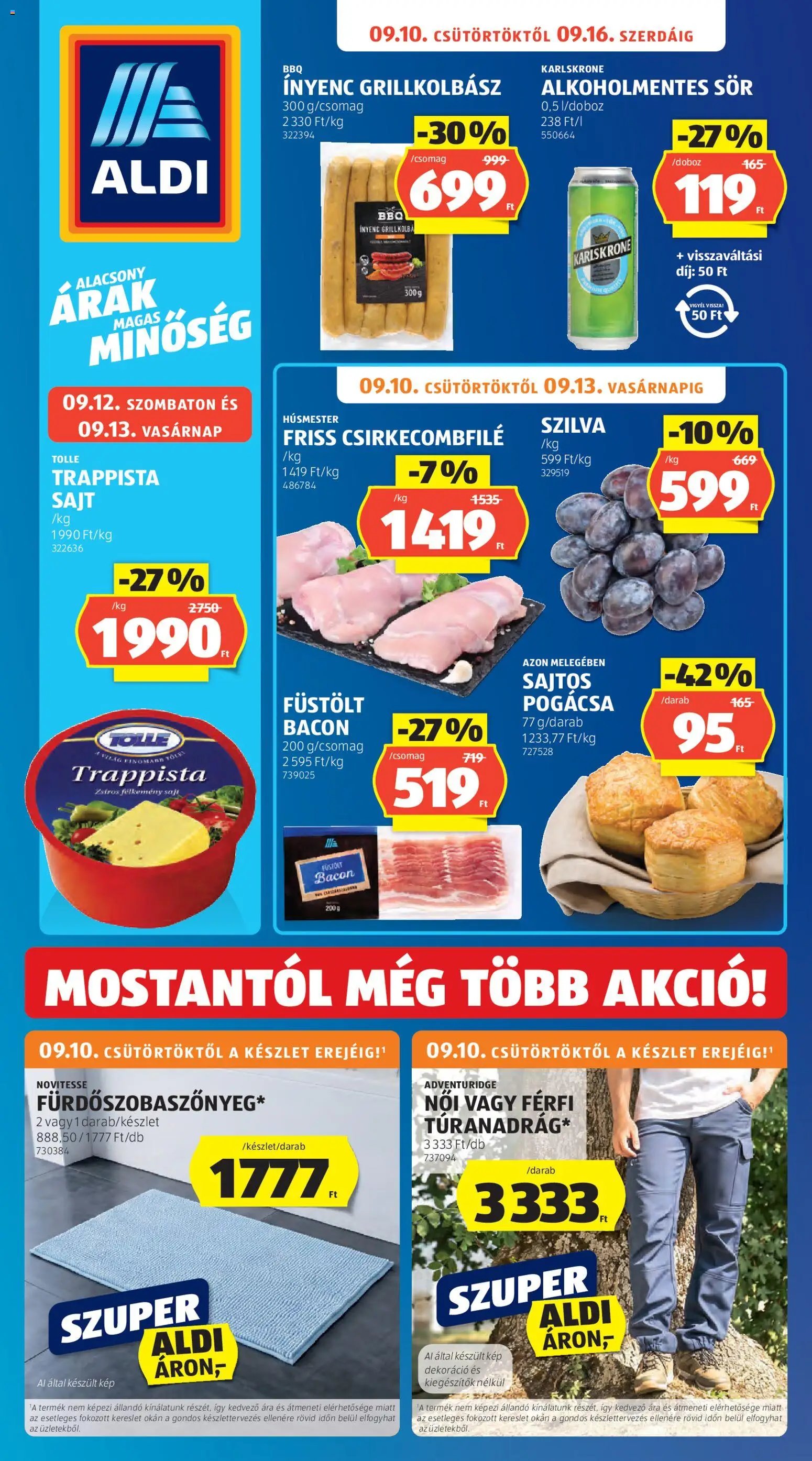 Aldi újság 2026.09.10. Aldi akciós újság