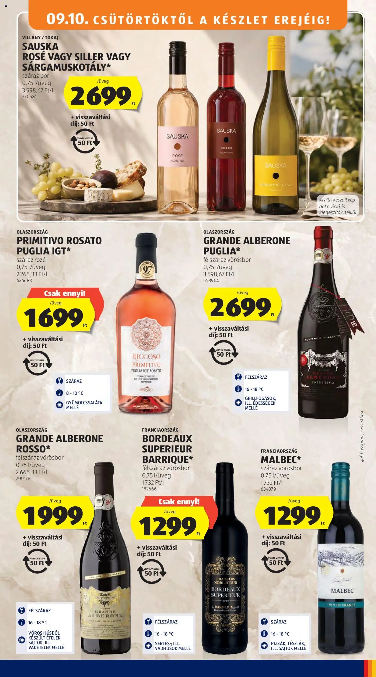 Aldi újság 2026.09.10. Aldi akciós újság