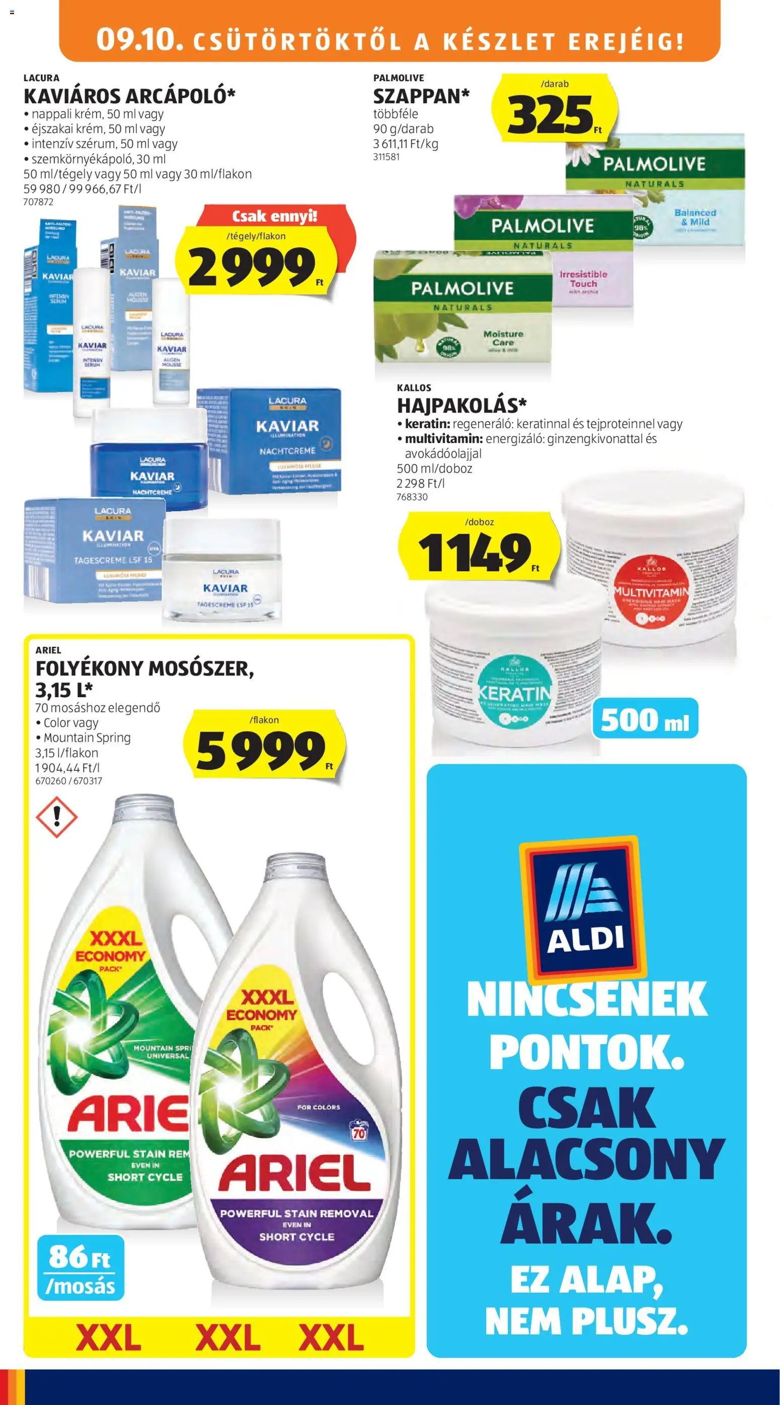 Aldi újság 2026.09.10. Aldi akciós újság