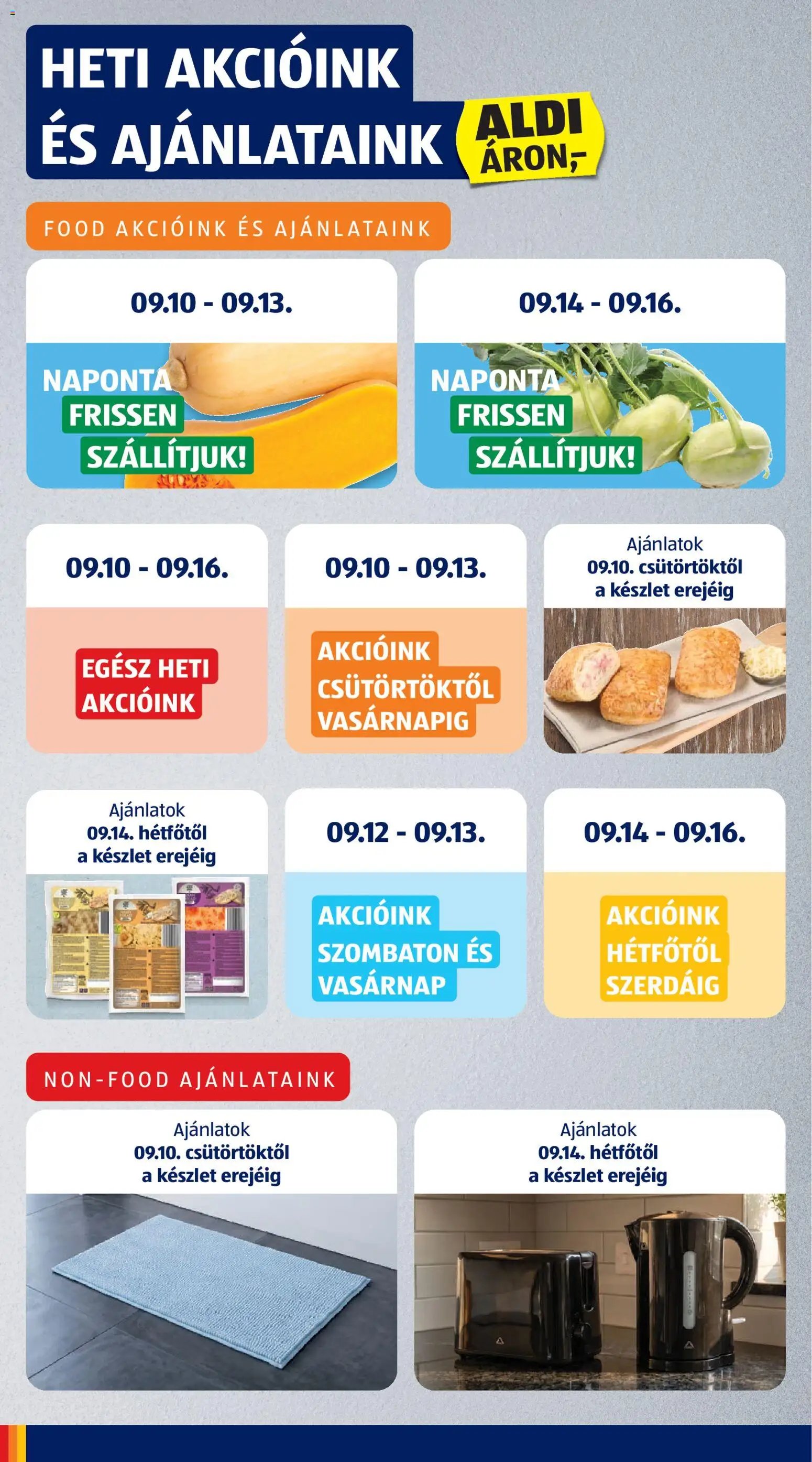 Aldi újság 2026.09.10. Aldi akciós újság