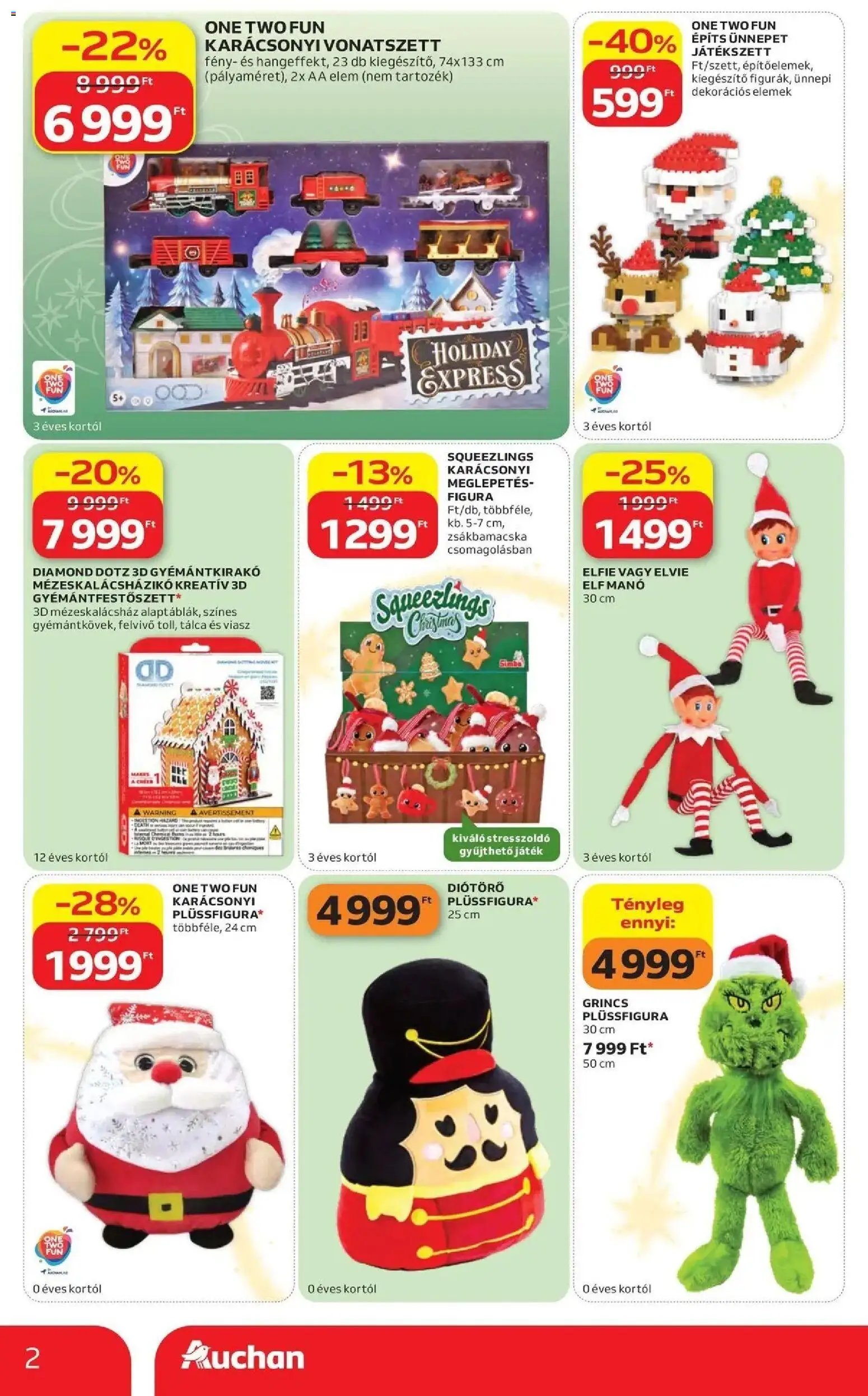 Auchan Karácsonyi ajánlataink Kecskemét 2026.10.22. - lapozható formában szórólap ✳️