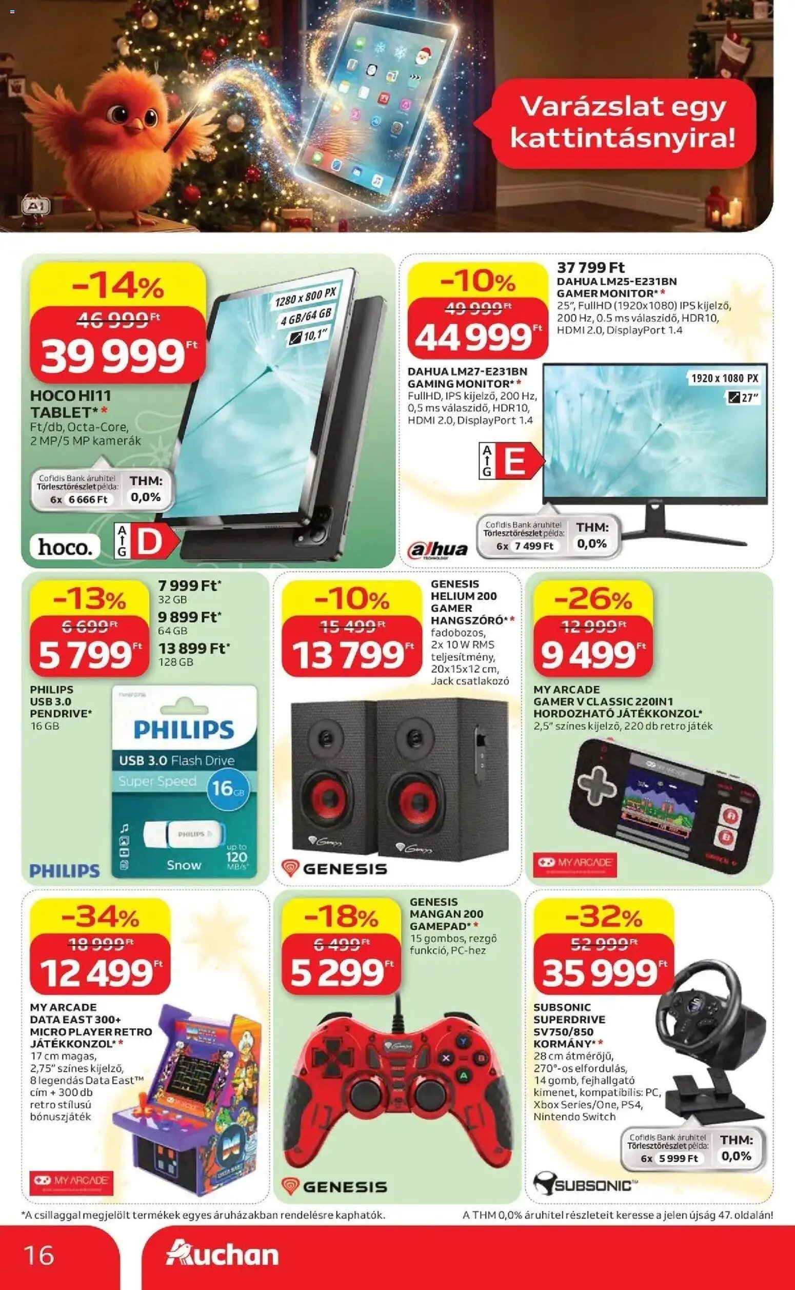 Auchan Karácsonyi ajánlataink Kecskemét 2026.10.22. - lapozható formában szórólap ✳️