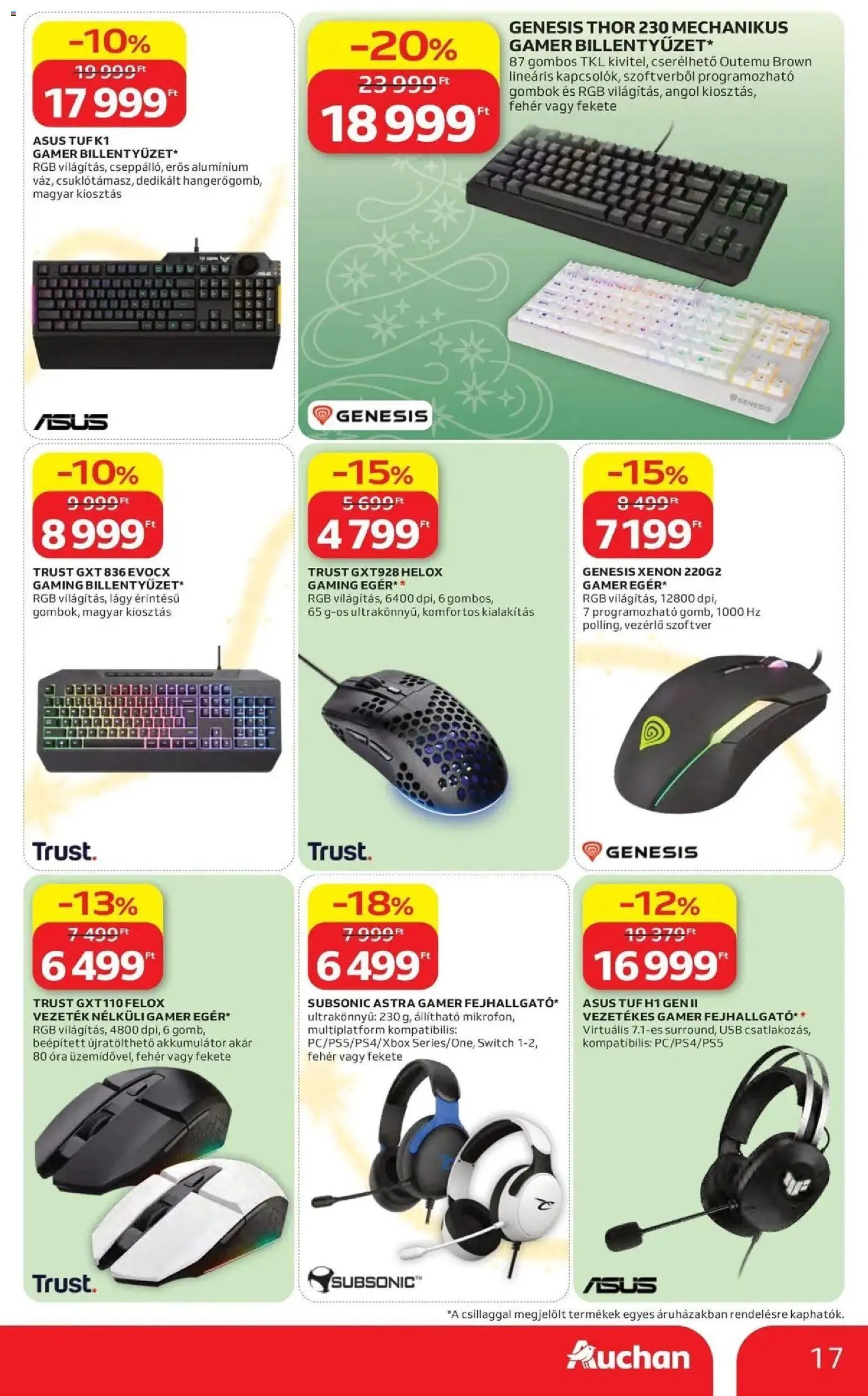 Auchan Karácsonyi ajánlataink Kecskemét 2026.10.22. - lapozható formában szórólap ✳️