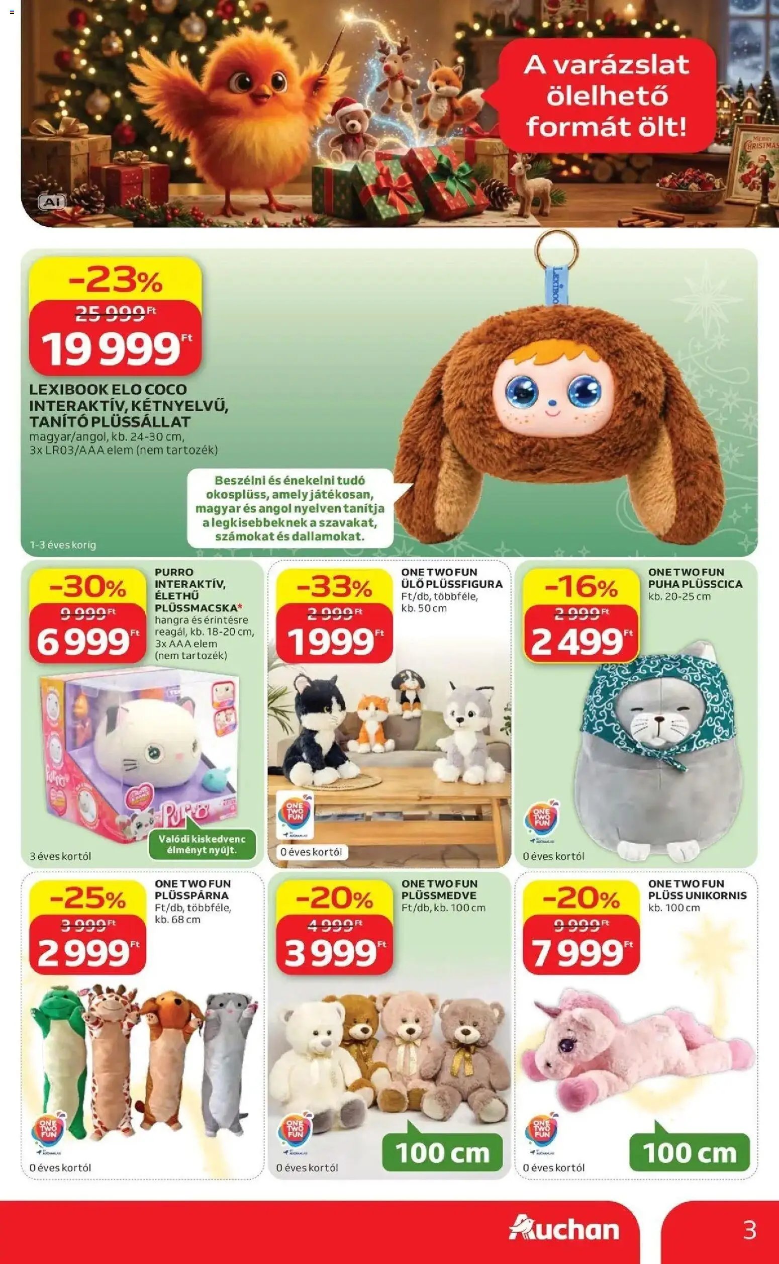 Auchan Karácsonyi ajánlataink Kecskemét 2026.10.22. - lapozható formában szórólap ✳️