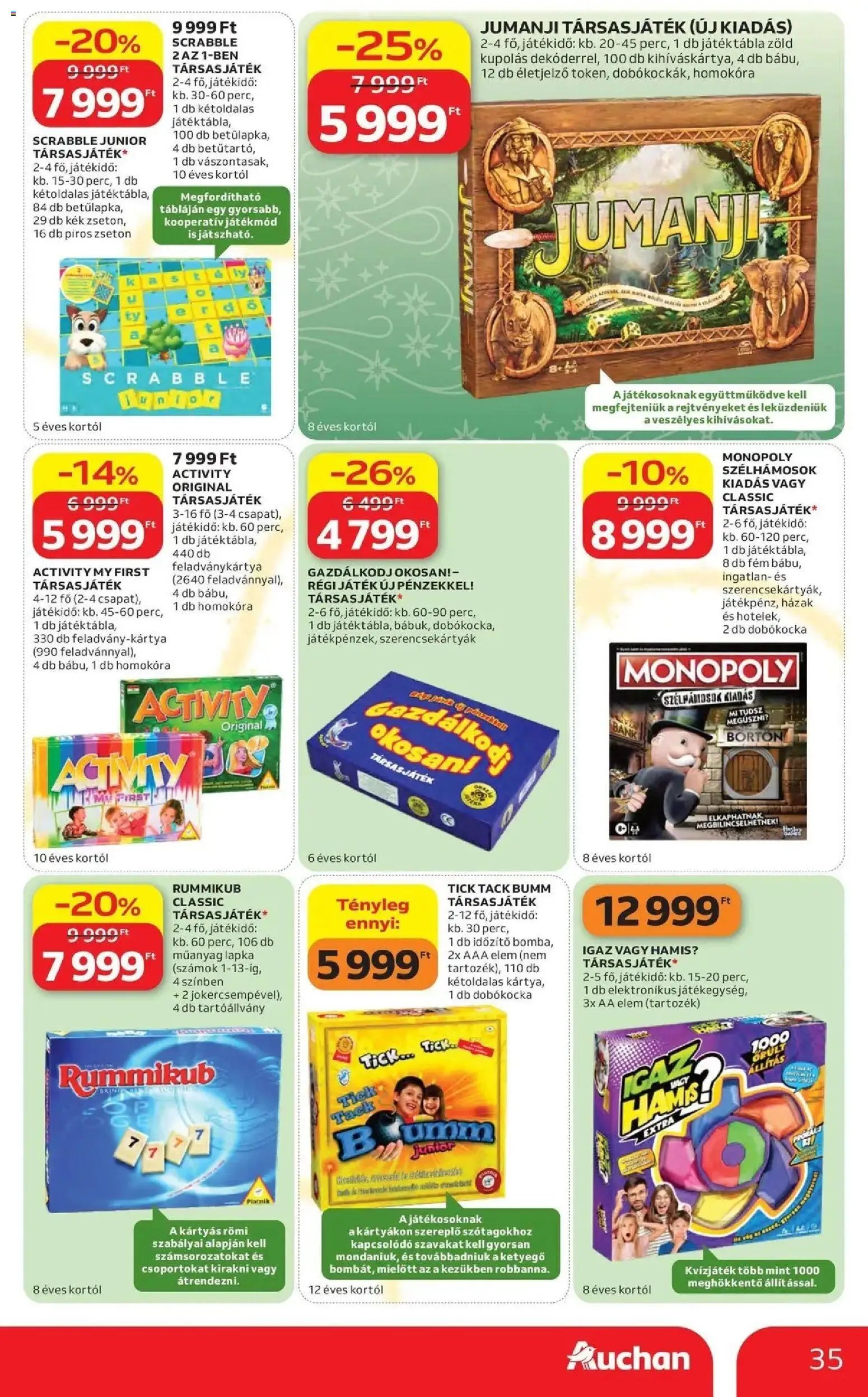 Auchan Karácsonyi ajánlataink Kecskemét 2026.10.22. - lapozható formában szórólap ✳️