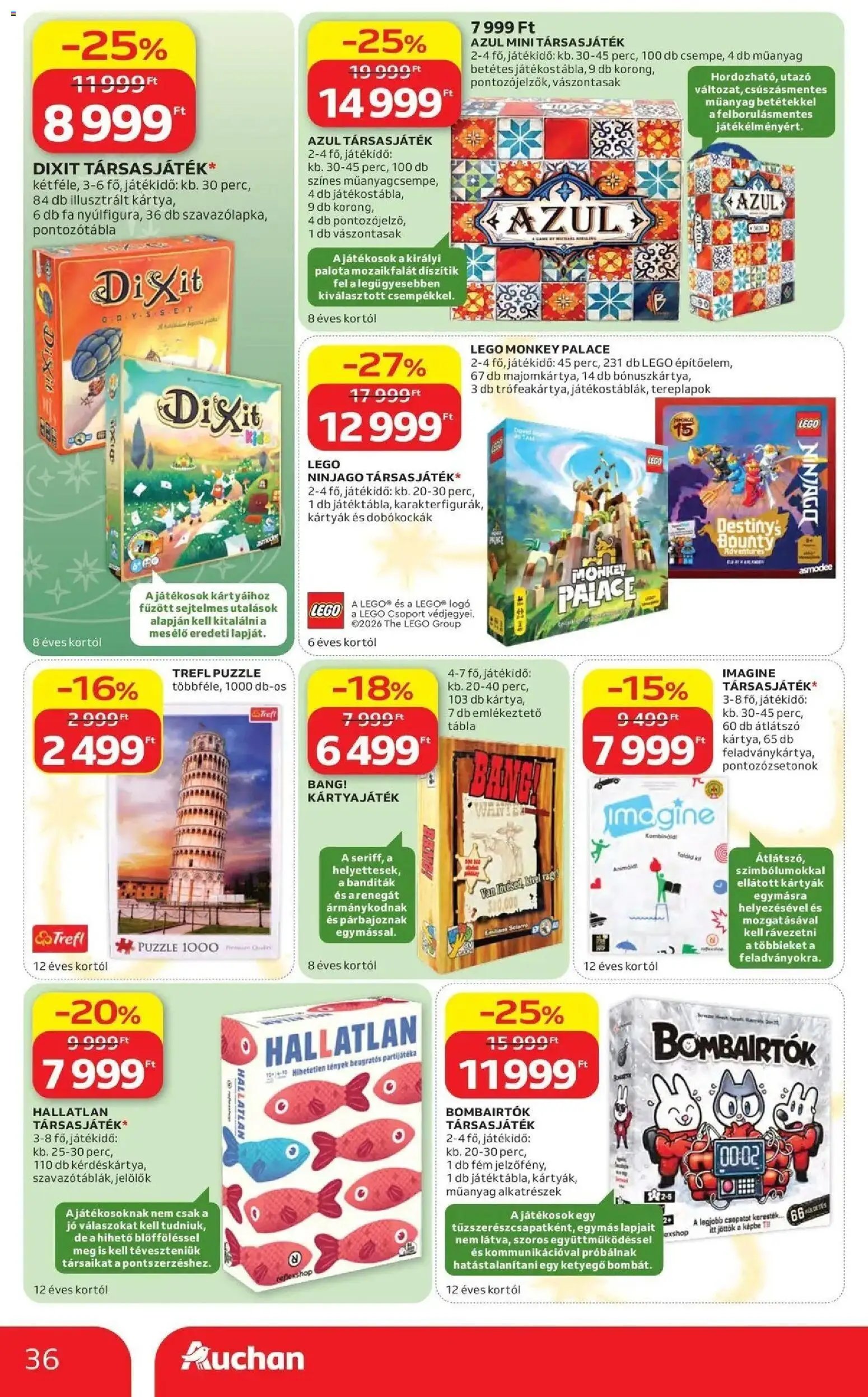 Auchan Karácsonyi ajánlataink Kecskemét 2026.10.22. - lapozható formában szórólap ✳️