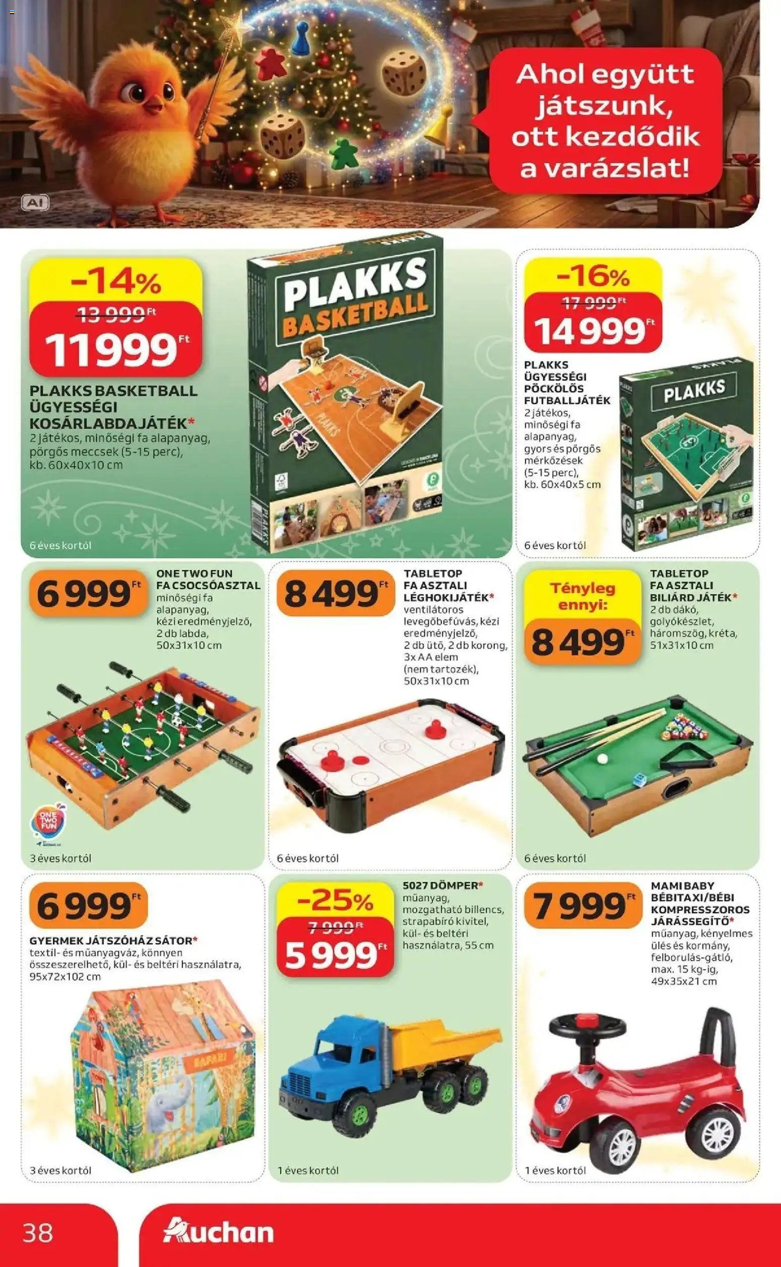 Auchan Karácsonyi ajánlataink Kecskemét 2026.10.22. - lapozható formában szórólap ✳️