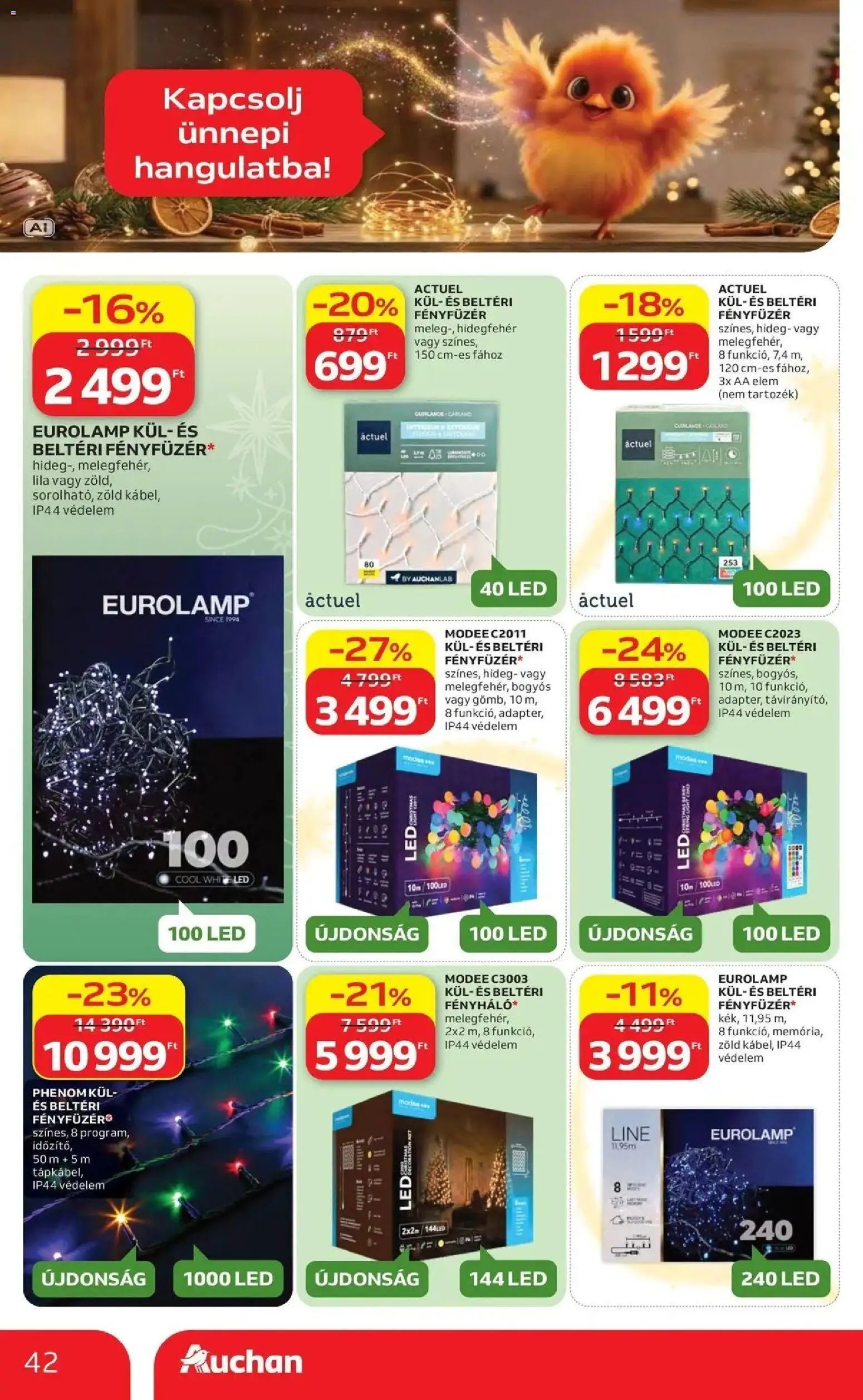 Auchan Karácsonyi ajánlataink Kecskemét 2026.10.22. - lapozható formában szórólap ✳️
