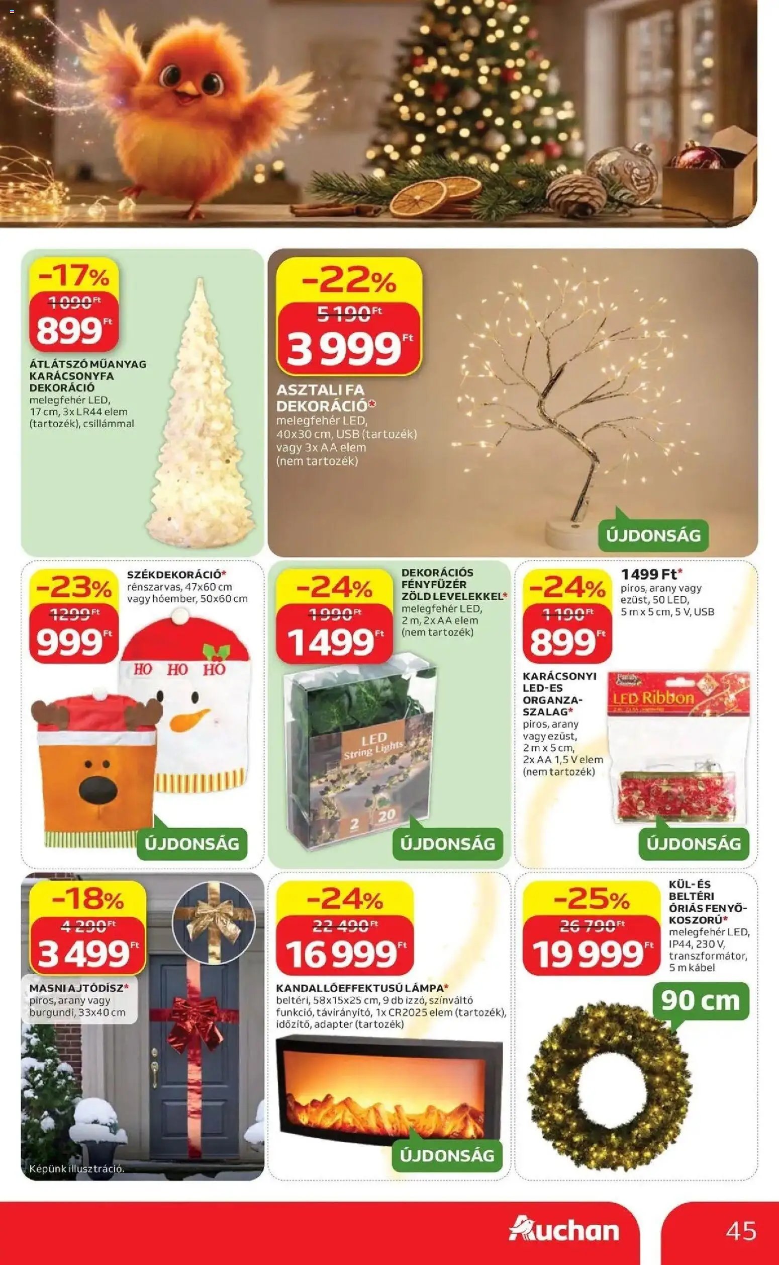 Auchan Karácsonyi ajánlataink Kecskemét 2026.10.22. - lapozható formában szórólap ✳️