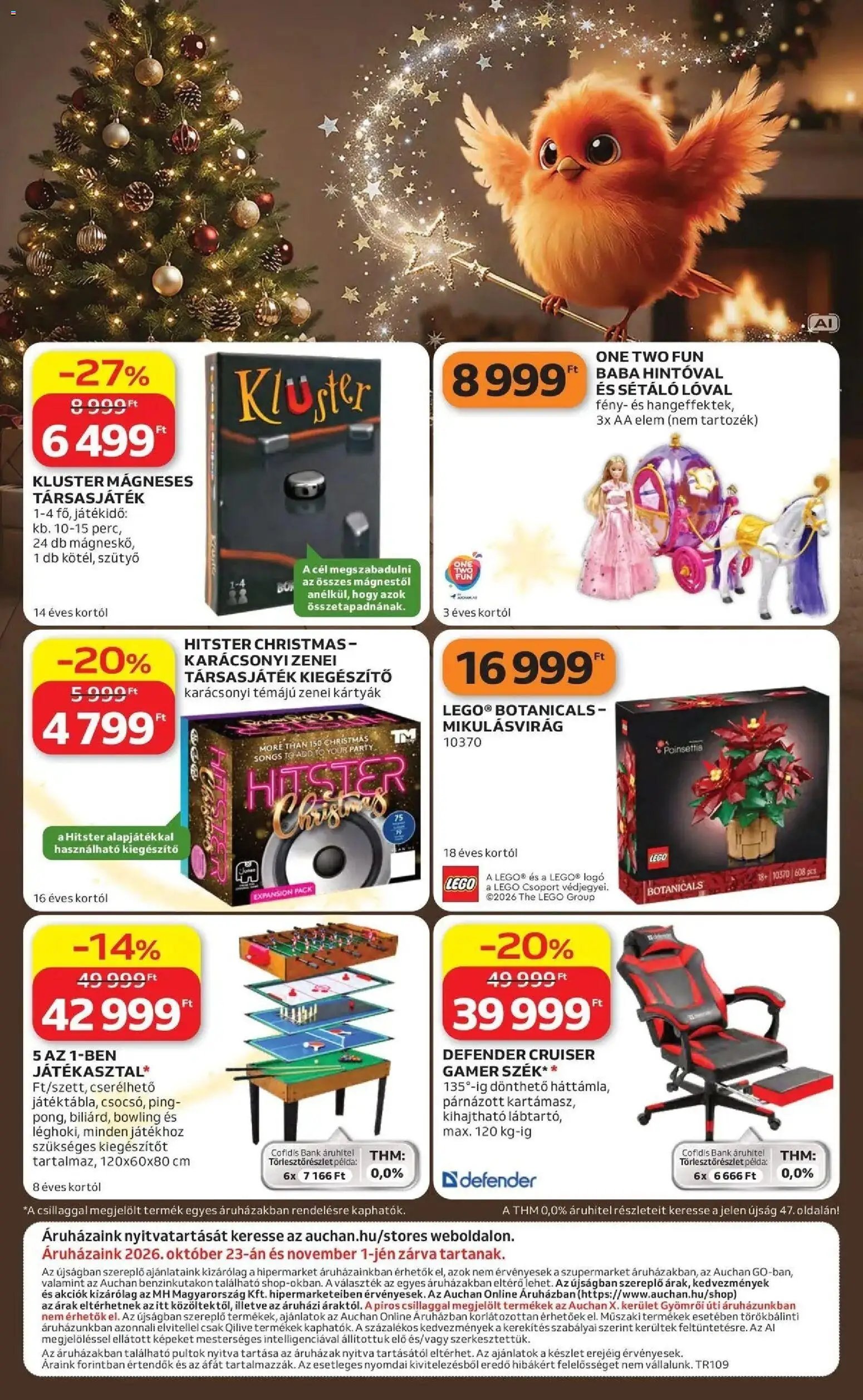 Auchan Karácsonyi ajánlataink Kecskemét 2026.10.22. - lapozható formában szórólap ✳️