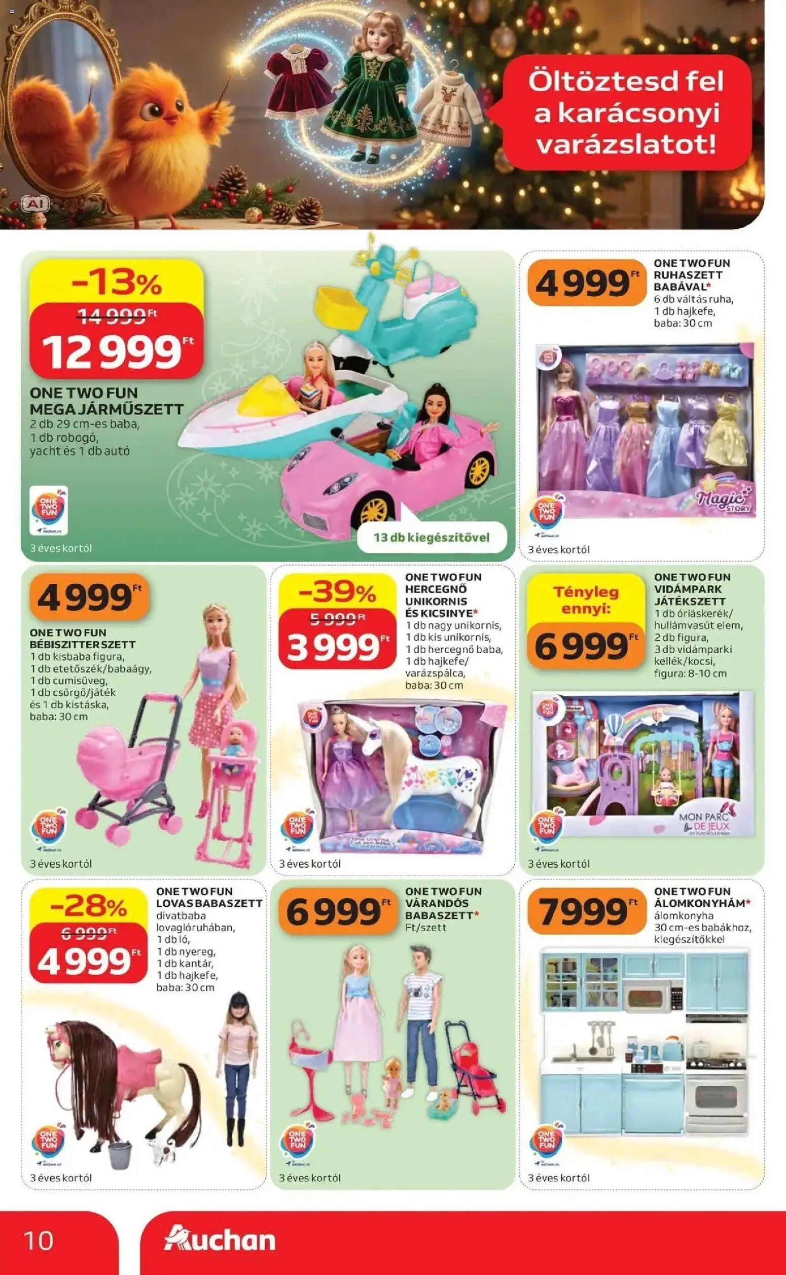 Auchan Karácsonyi ajánlataink Kecskemét 2026.10.22. - lapozható formában szórólap ✳️