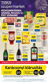 Tesco újság 2025.12.27. Szupermarket akciós újság (2025-12-27 - 2025-12-31)