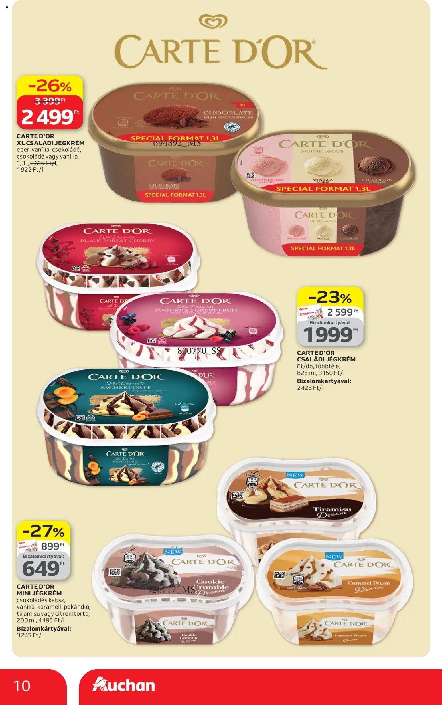 Auchan újság 2026.04.23. Auchan Jégkrém ajánlataink (2026-04-23 - 2026-05-20)