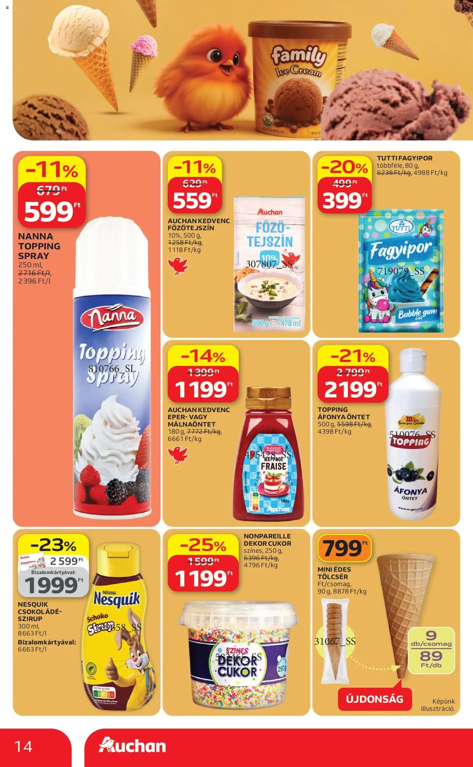 Auchan újság 2026.04.23. Auchan Jégkrém ajánlataink (2026-04-23 - 2026-05-20)