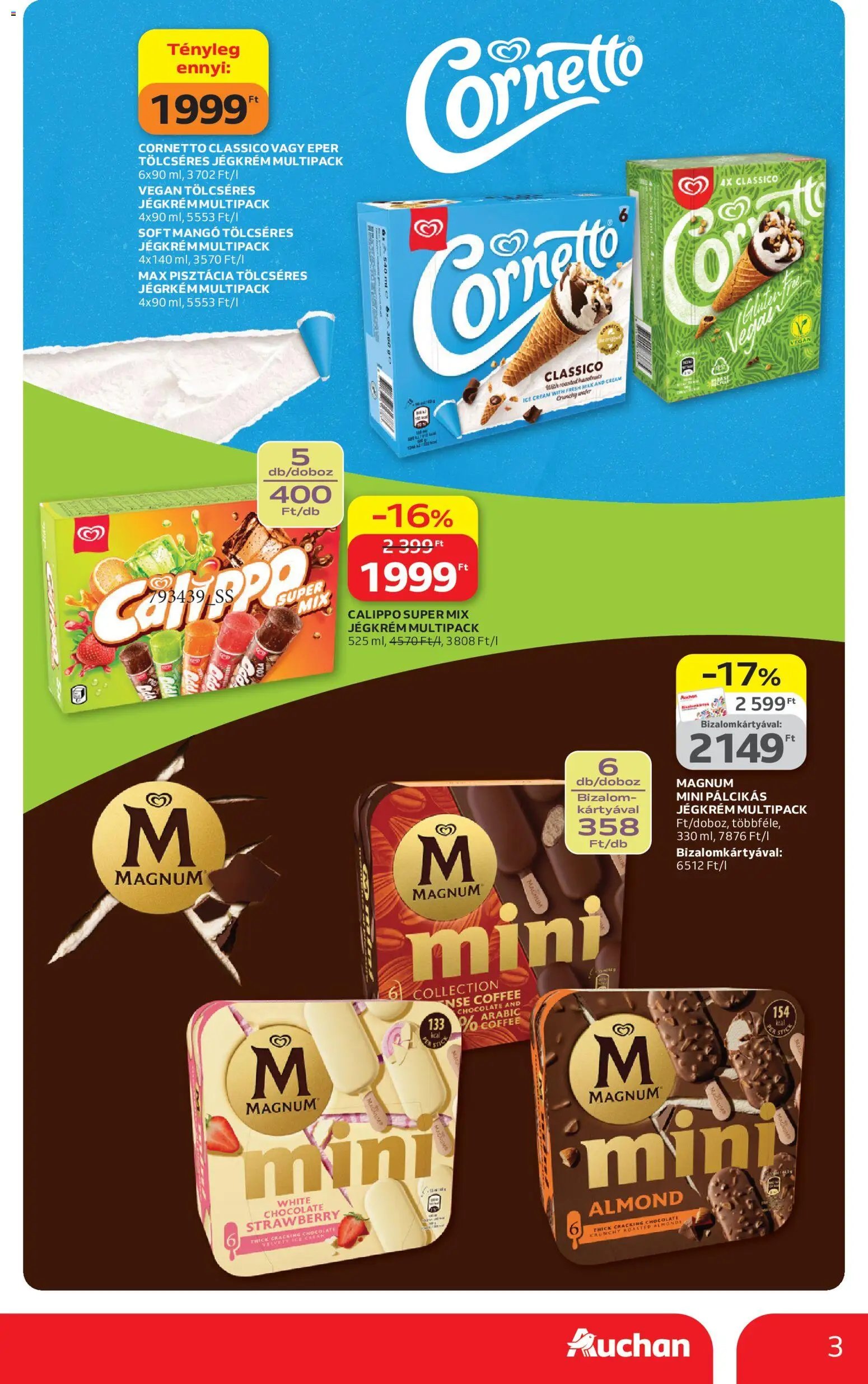 Auchan újság 2026.04.23. Auchan Jégkrém ajánlataink (2026-04-23 - 2026-05-20)
